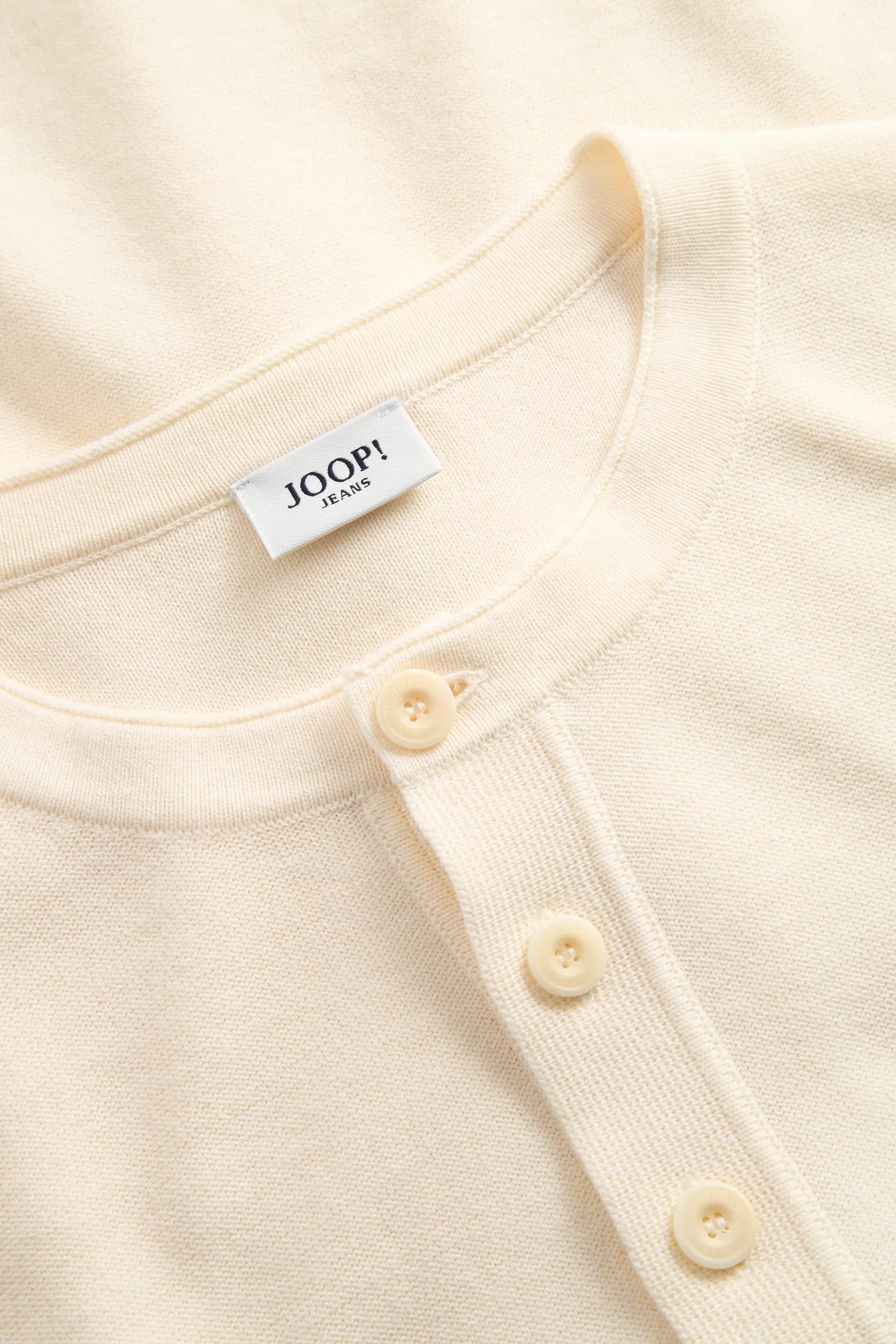 Joop Jeans Pull à col rond »Peko« mit Henleyausschnitt, normale Passform