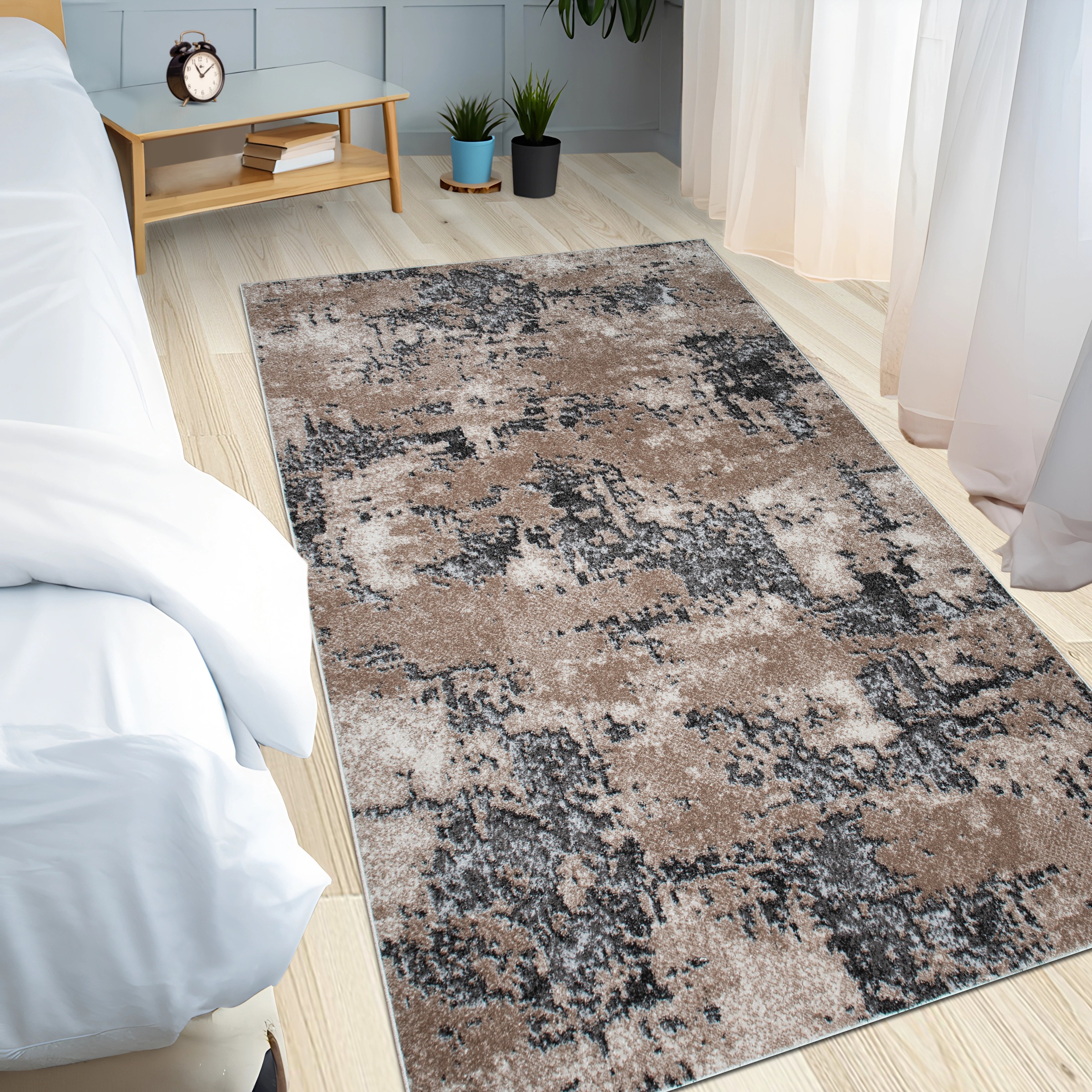 GOODproduct Teppich »Janory, Marmor-Optik« rechteckig 9 mm Höhe mit besonders weichem Flor, Kurzflor, modernes Design