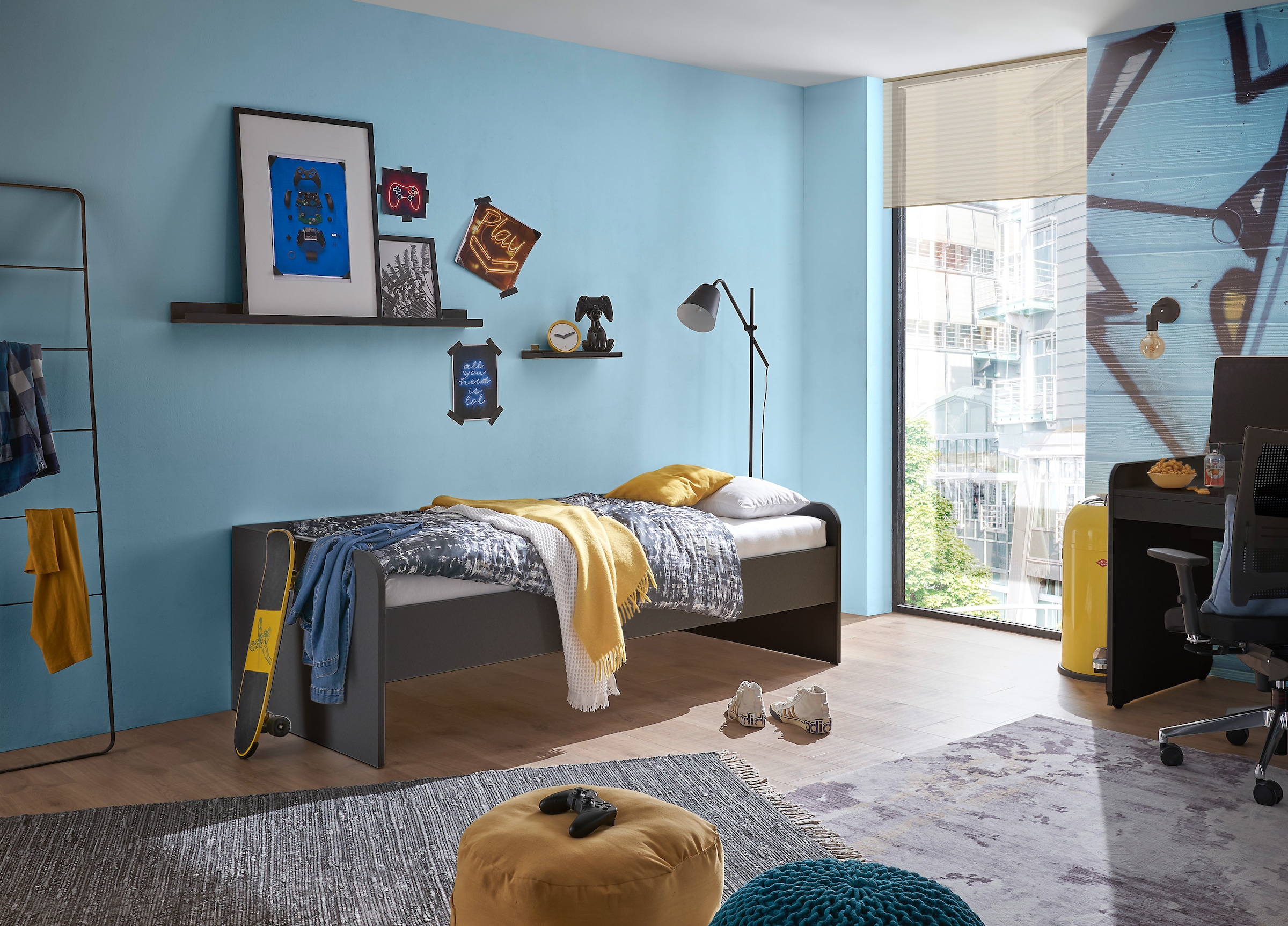 Begabino Sommier »Karla Einzelbett, Jugendbett« 90x200 cm, lit en 3 coloris