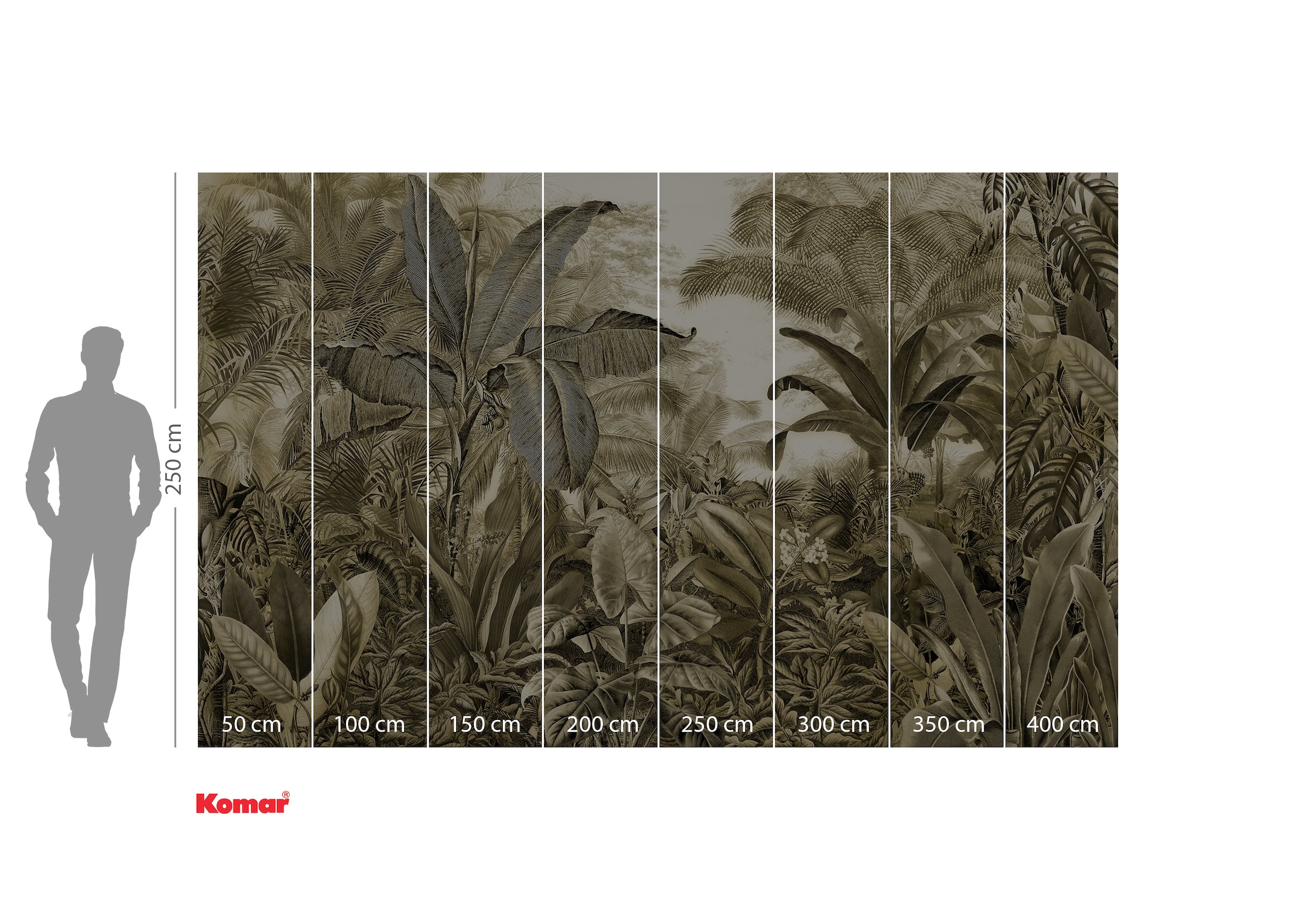 Komar Papier peint photo »Digitaldruck Vlies -  Adventure Awaits - Grösse 400 x 250 cm« floral | imprimé | tropical | à motifs Wohnzimmer, Schlafzimmer