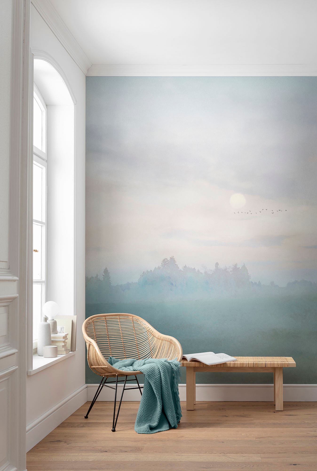 Komar Vliestapete »Digitaldruck Vlies -  Hazy Hush - Grösse 200 x 250 cm« bedruckt glatt Wohnzimmer, Schlafzimmer