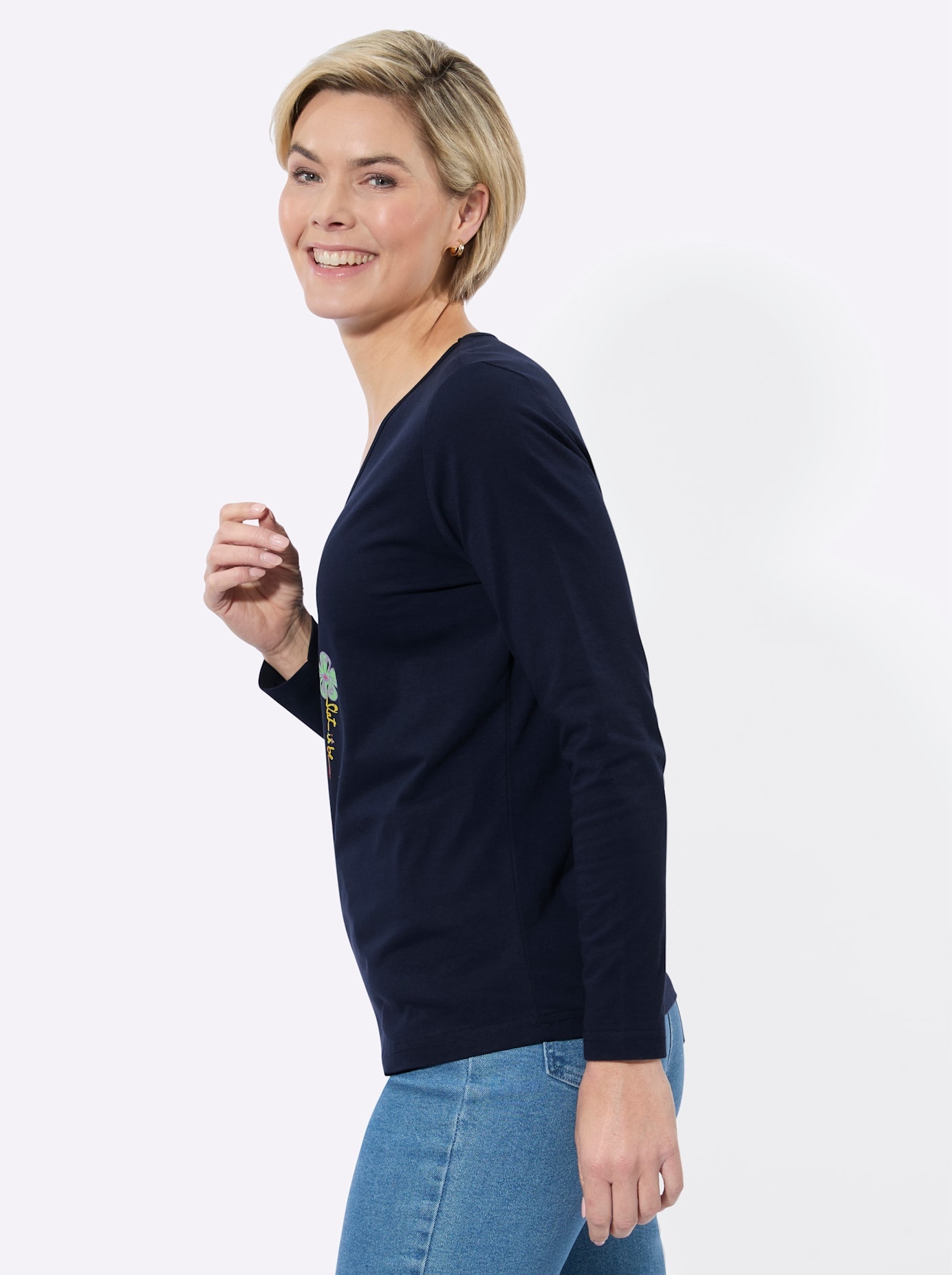 Classic Basics T-shirt en V »V-Shirt« 1