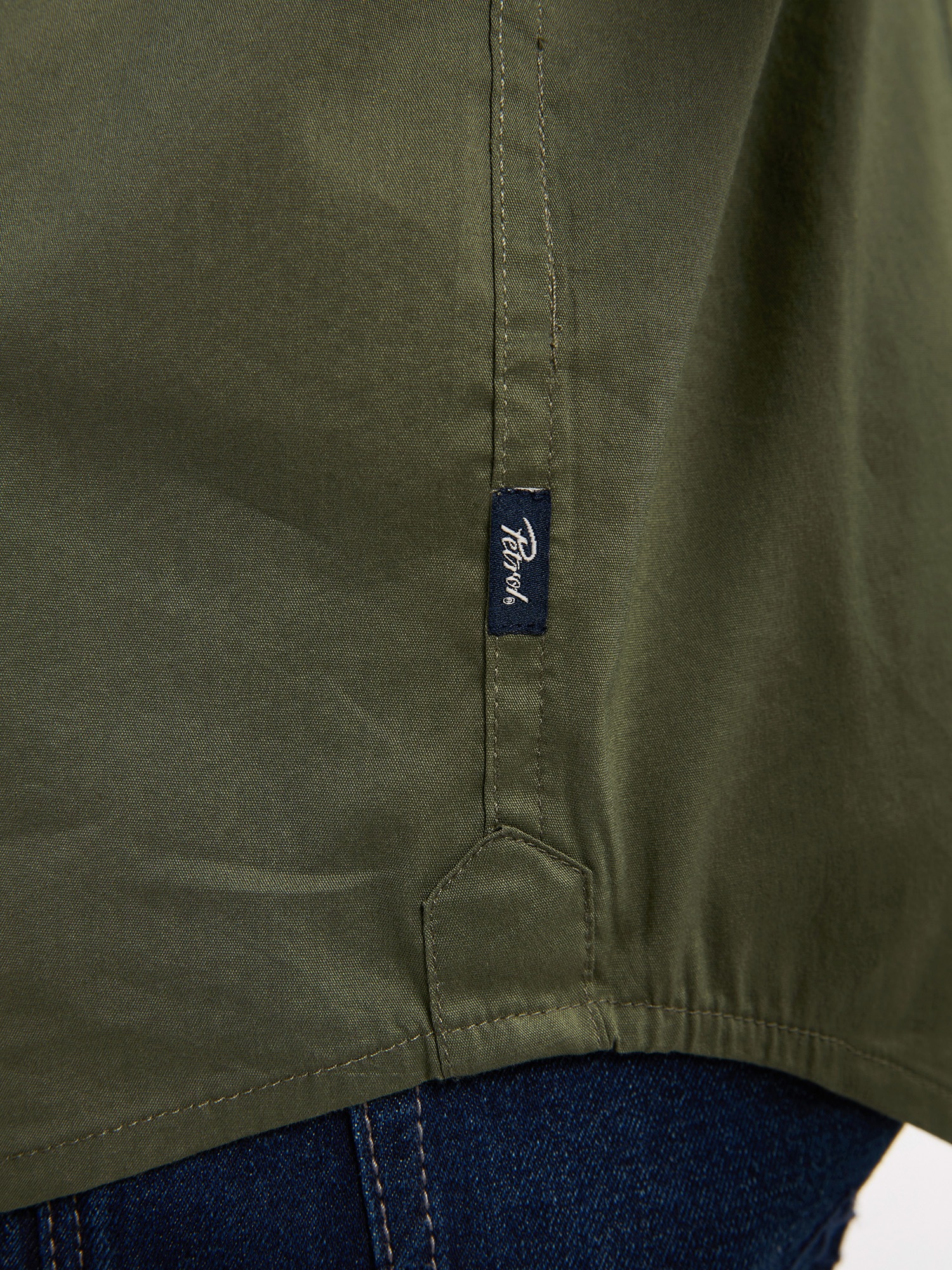 Petrol Industries Chemise à manches longues en coupe étroite