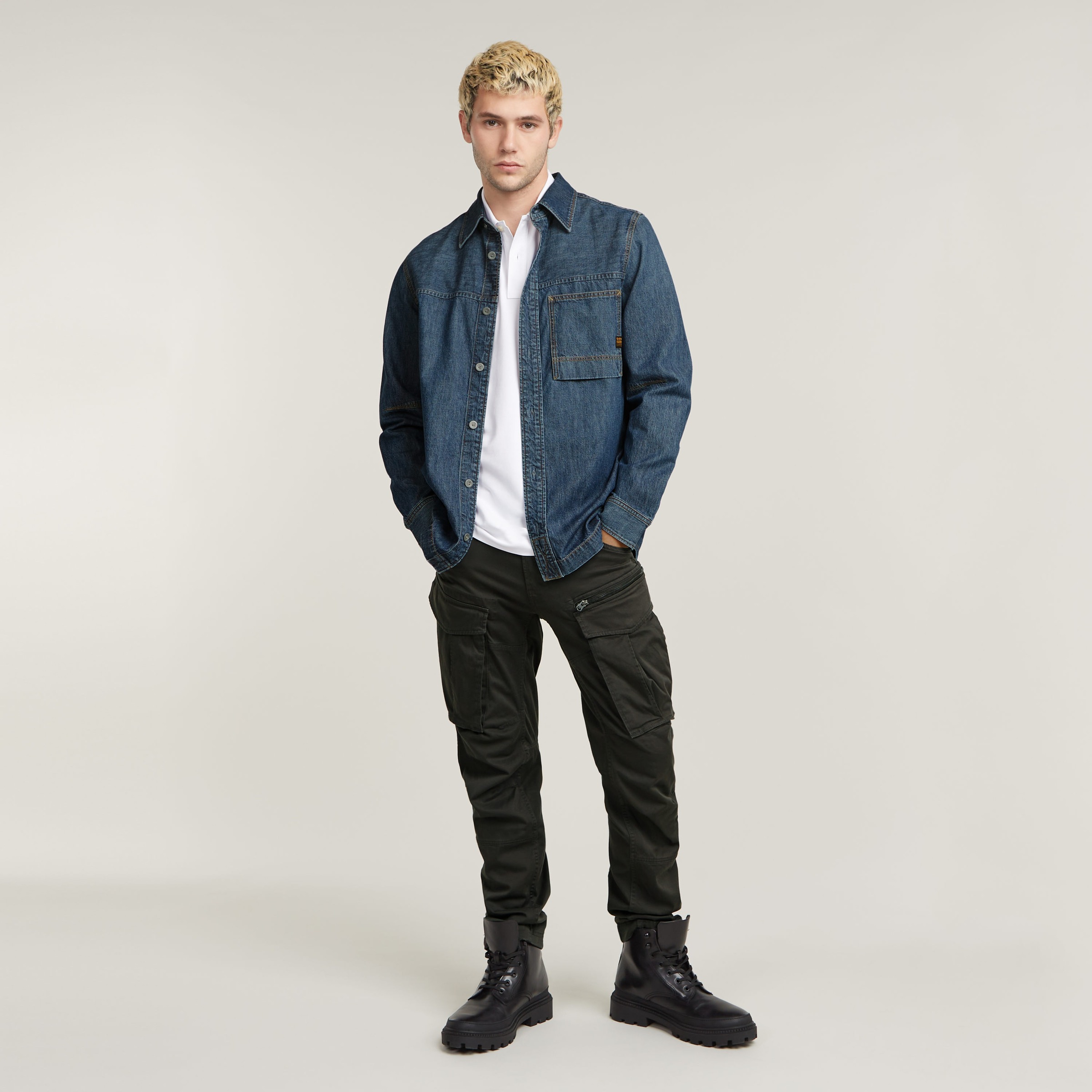 G-STAR Polo »Dunda Slim Fit« Logostickerei auf der Brust