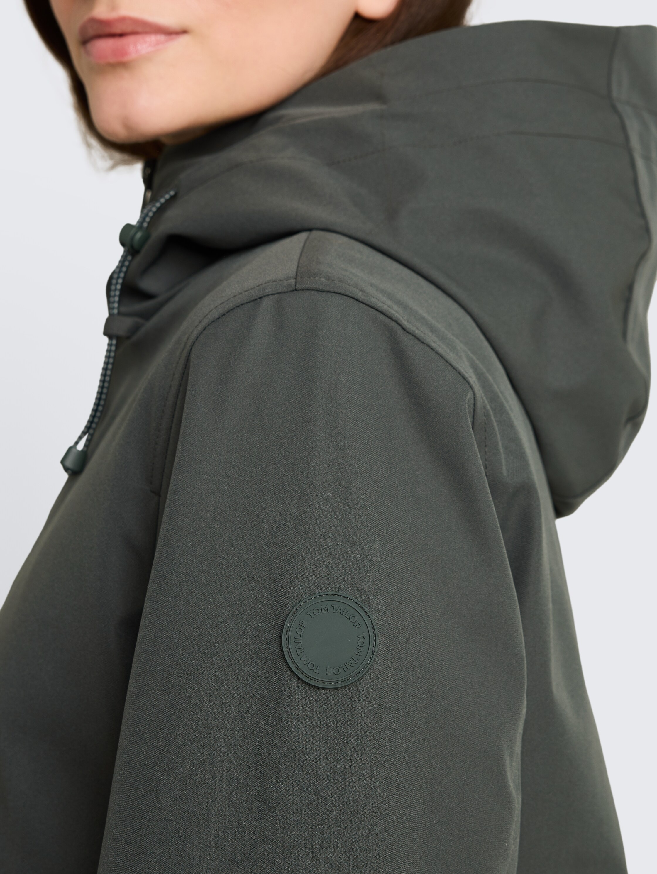TOM TAILOR Manteau softshell avec capuche et fermeture éclair