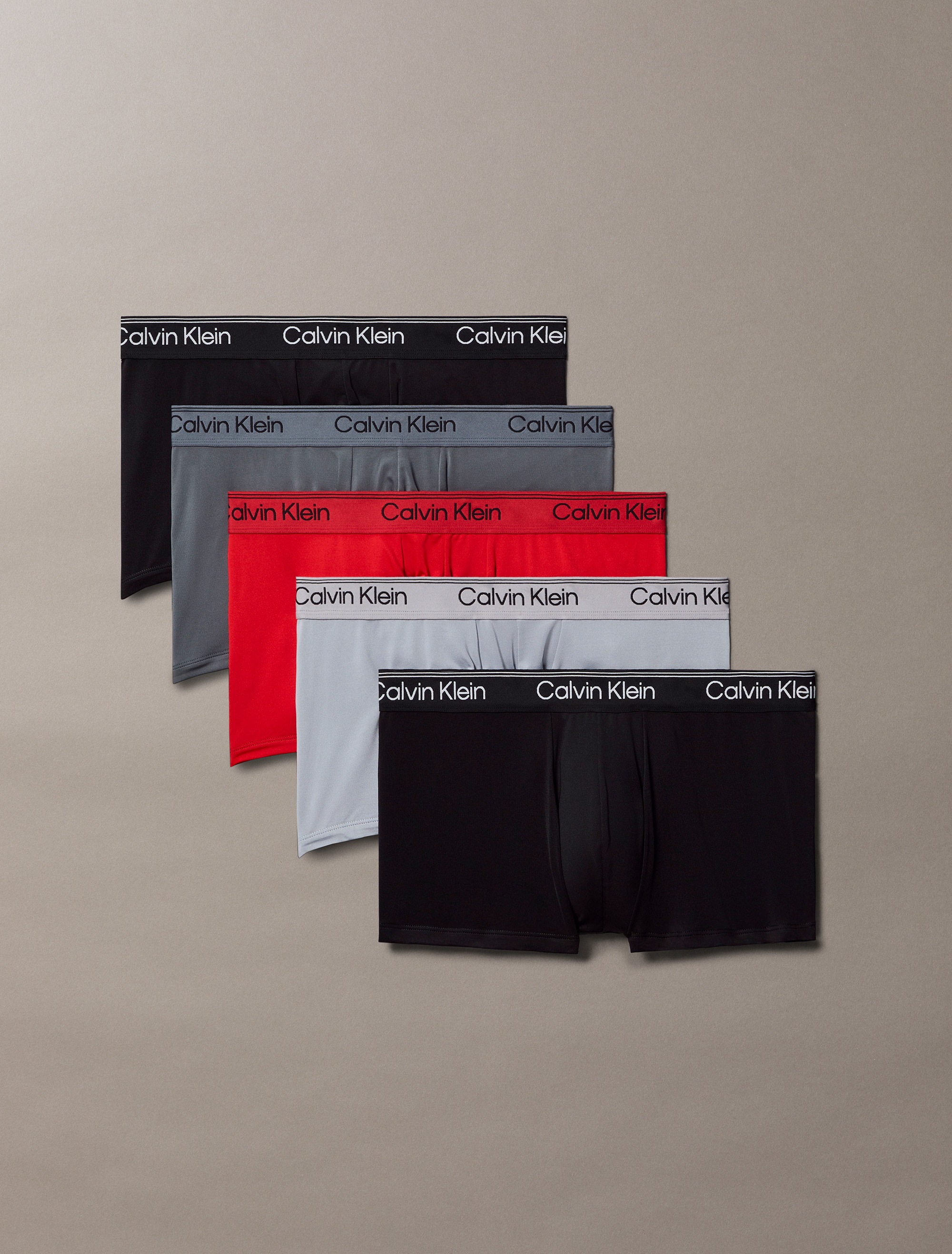 Calvin Klein Underwear Tronc »LOW RISE TRUNK 5PK« Packung, 5er-Pack, 5 cuis Mit elastischem Bund