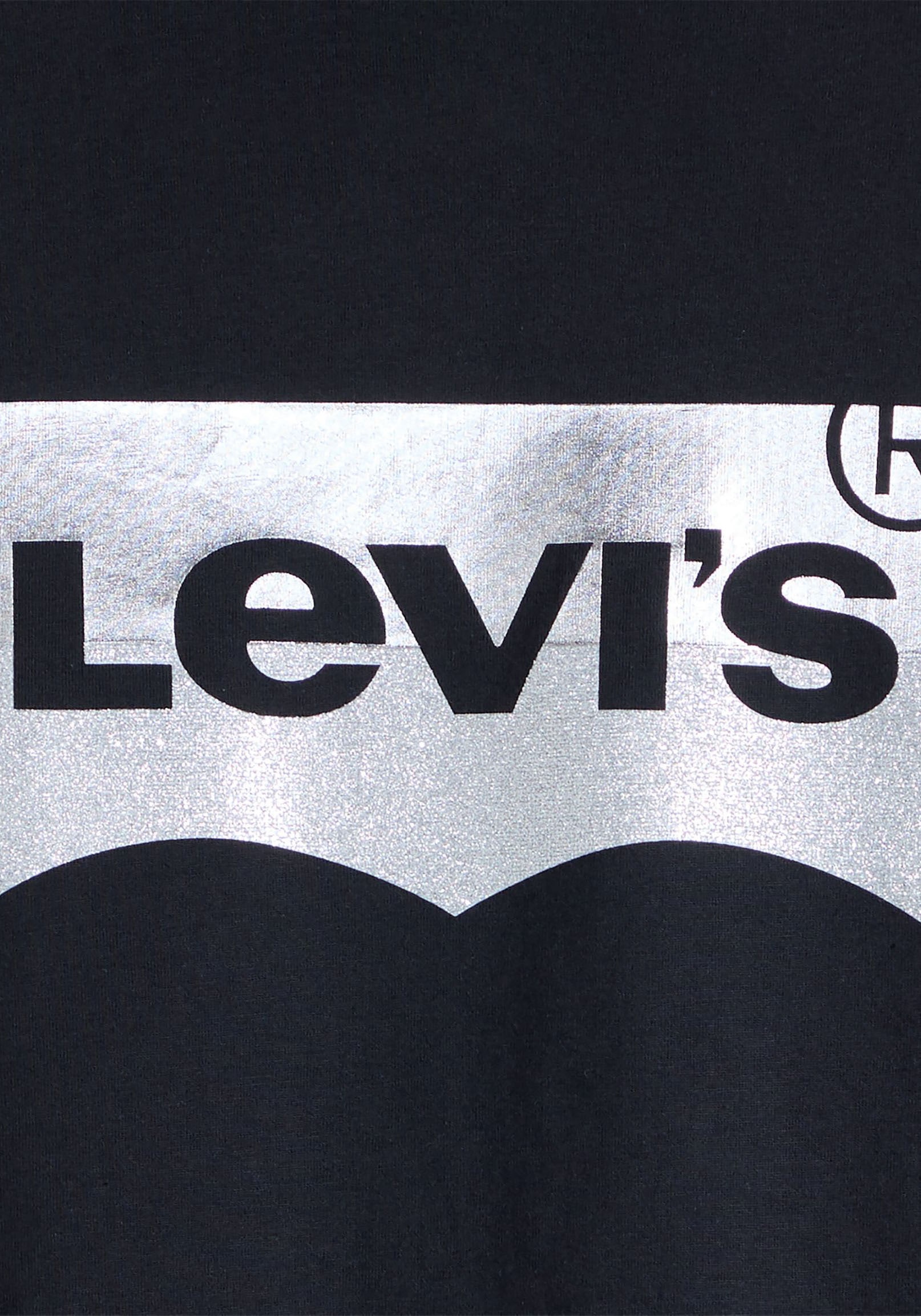 Levi's® Shirt à col rond »THE PERFECT TEE« mit Logo im Metallic-Holo Print
