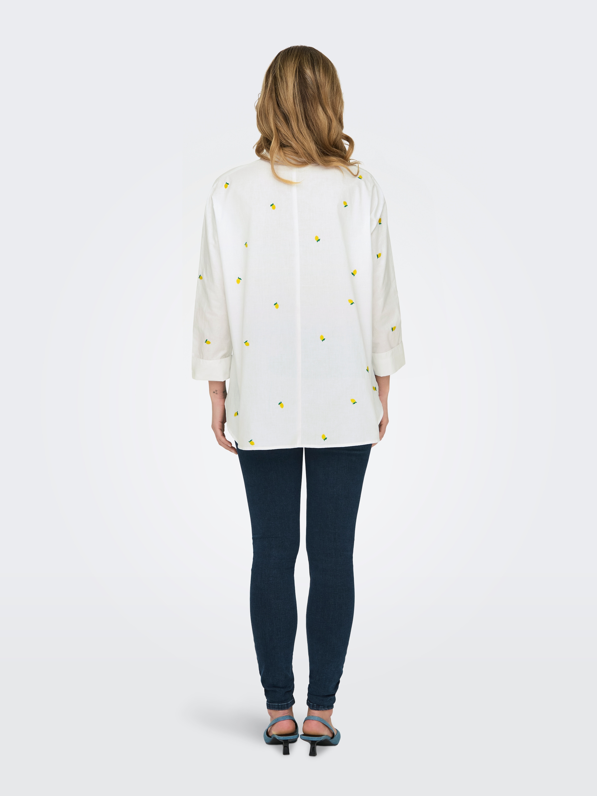 ONLY Blouse chemise »ONLNEW LINA GRACE LS EMB SHIRT NOOS WVN«