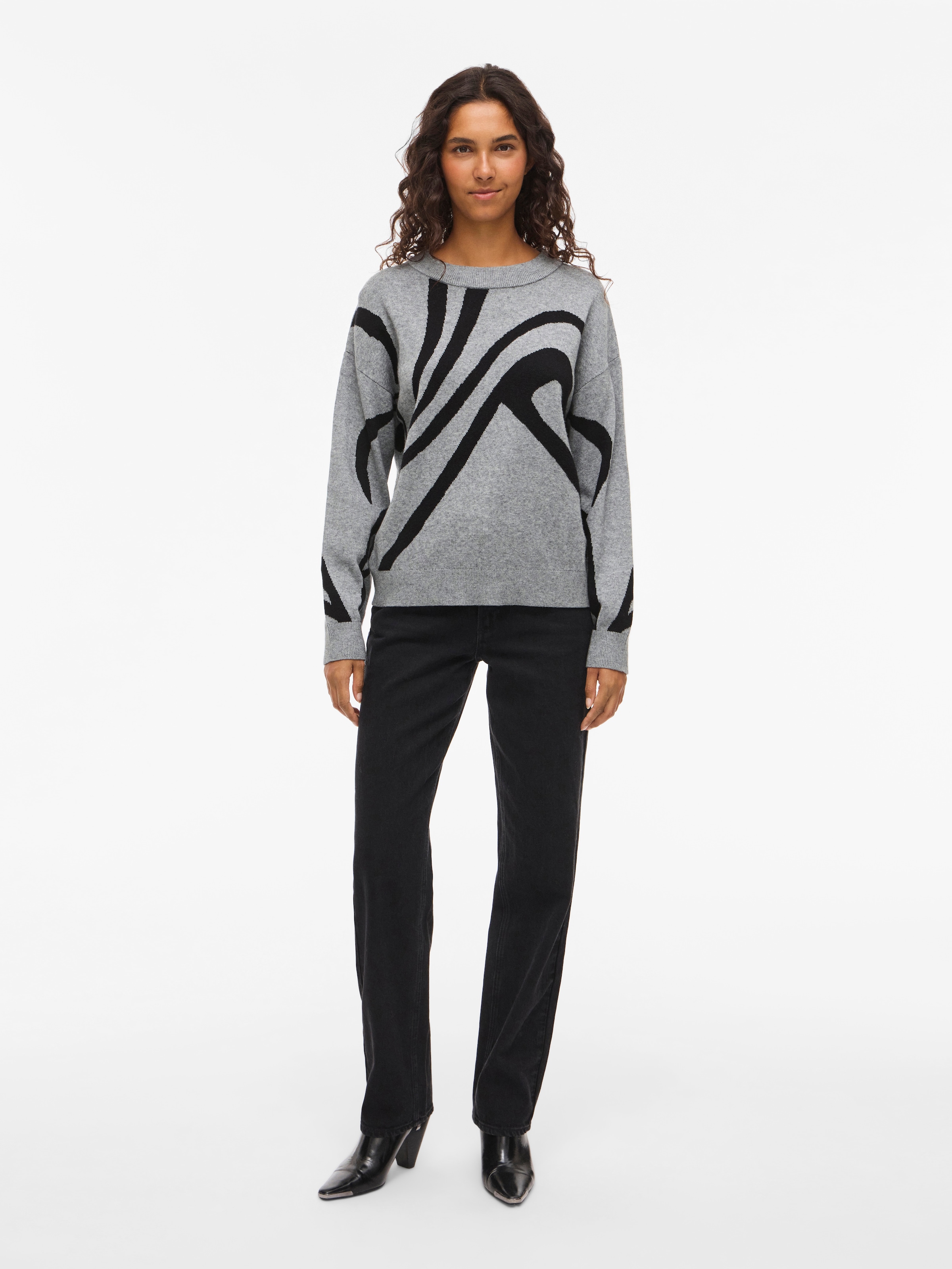 Vila Strickpullover »VITIF JACQUARD L/S KNIT TOP - NOOS«
