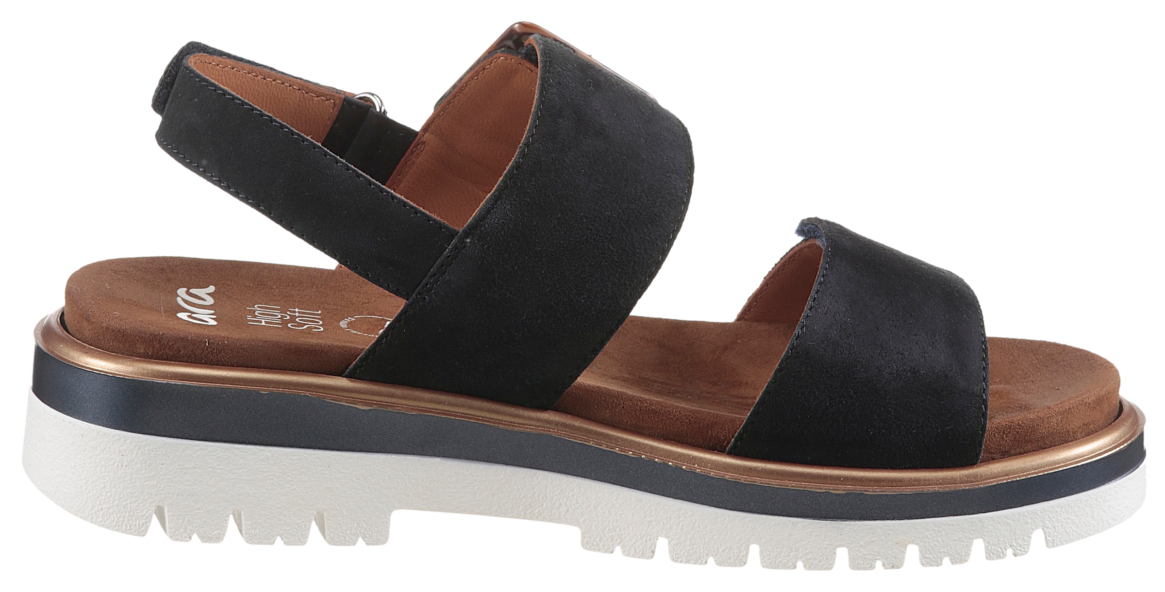 Ara Sandales à plateforme »MALAGA«  , Plateausandale, Klettschuh in Bequemweite G (= weit)