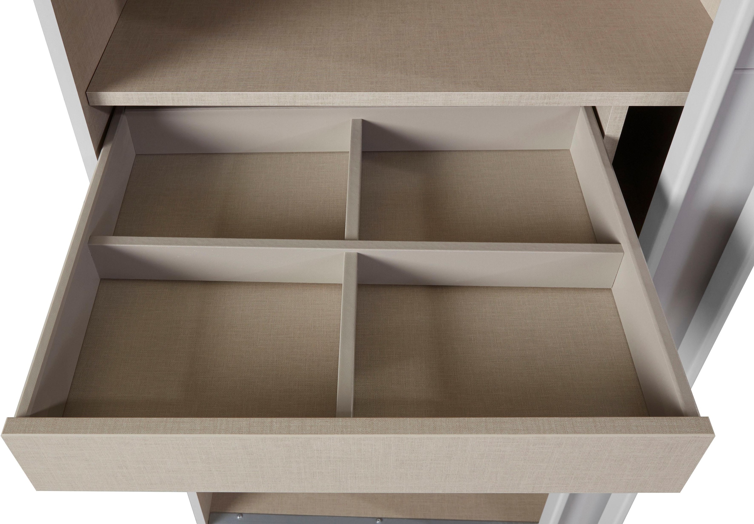 rauch Schwebetürenschrank »Kleiderschrank Schrank Garderobe Wäscheschrank KEPAN« inkl. Schubladen-Einsatz und extra Einlegeböden MADE IN GERMANY