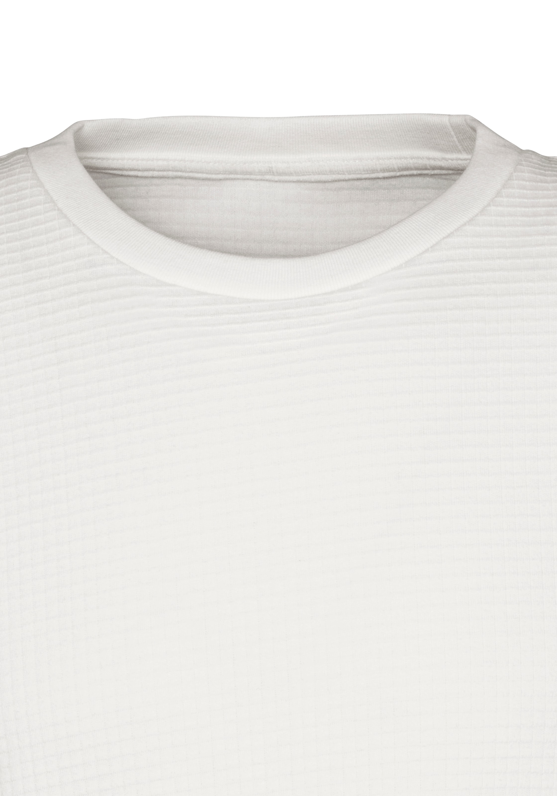 John Devin T-shirt »mit Struktur« Rundhalsshirt mit Struktur aus Baumwoll-Mix