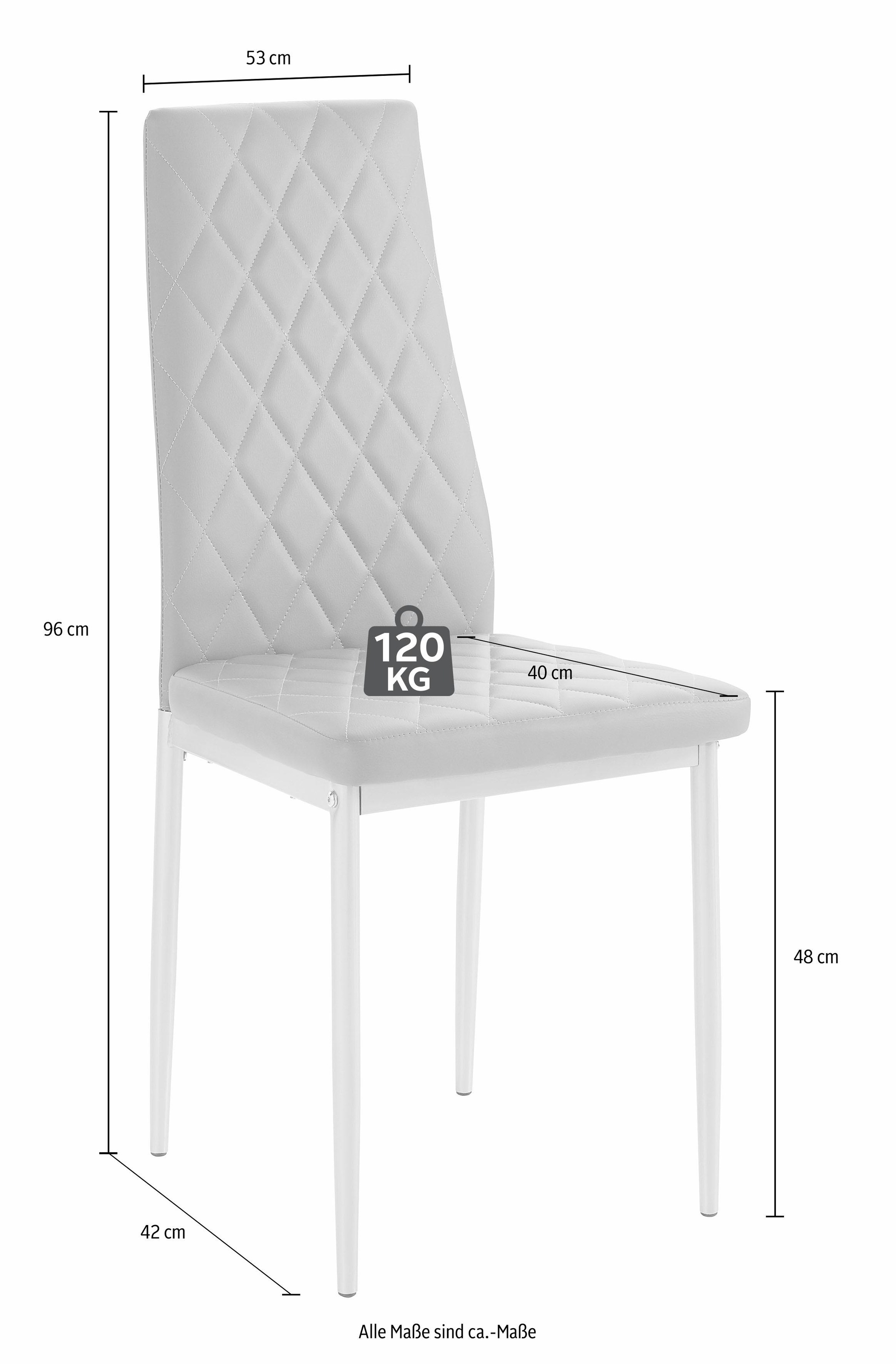 GOODproduct Essgruppe Set, 5 Stk. tlg. mit Glastisch, Breite 80 cm