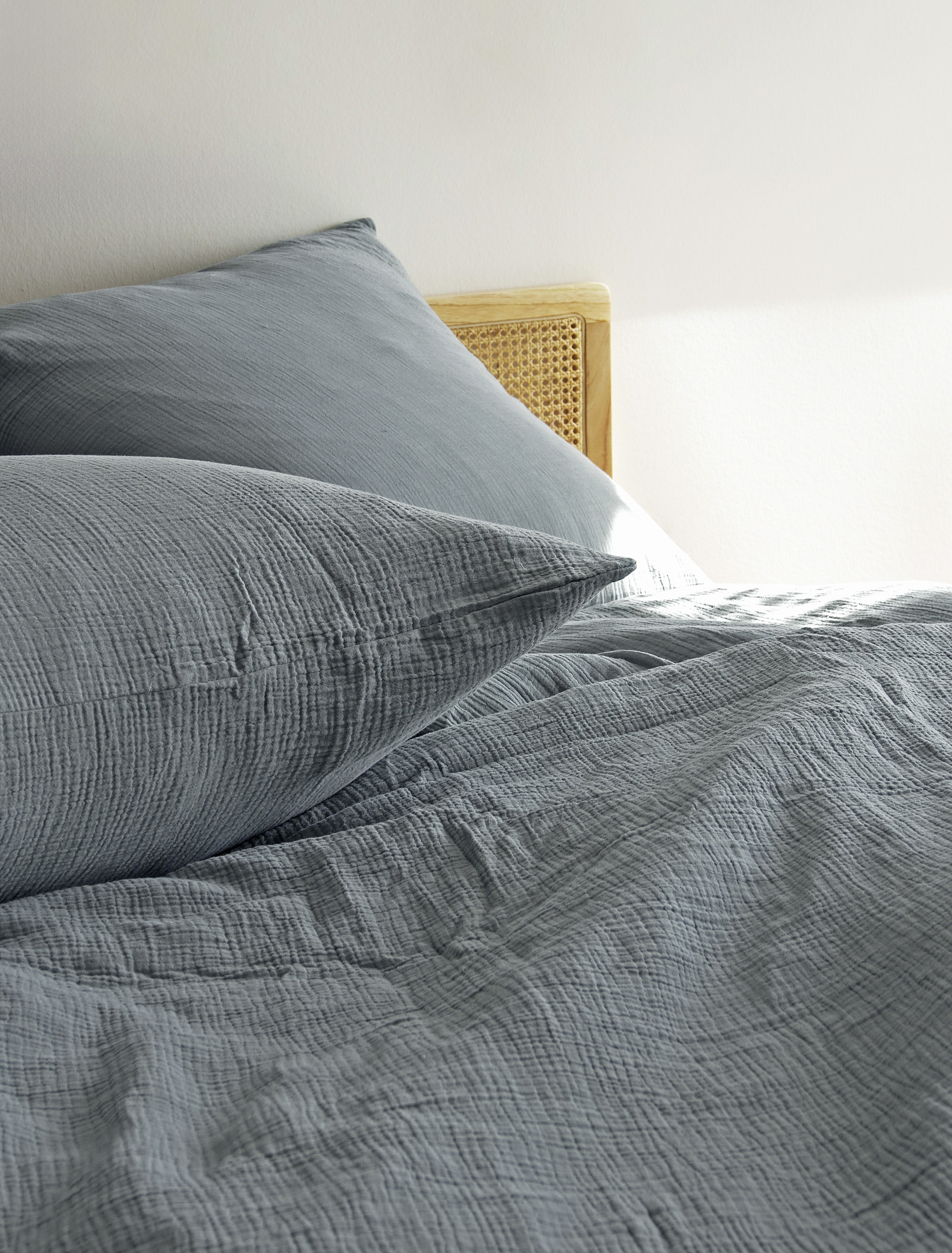 BIERBAUM Bettwäsche »4129« 2 Stk. tlg. Musselin, 100 % Baumwolle, pflegeleicht, bügelfrei