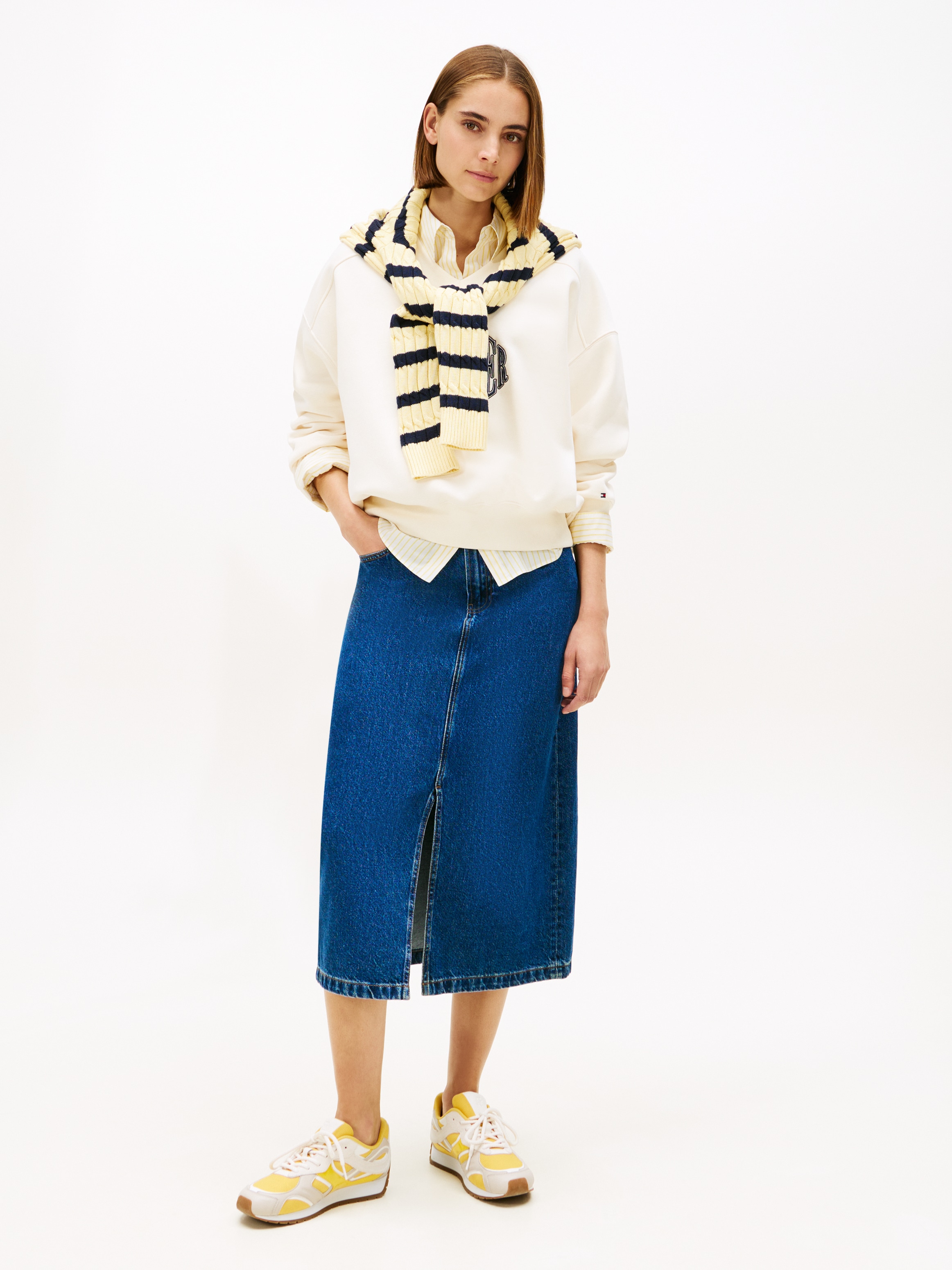 Tommy Hilfiger Jupe en jean »DNM EMI MIDI STRAIGHT SKIRT HW«
