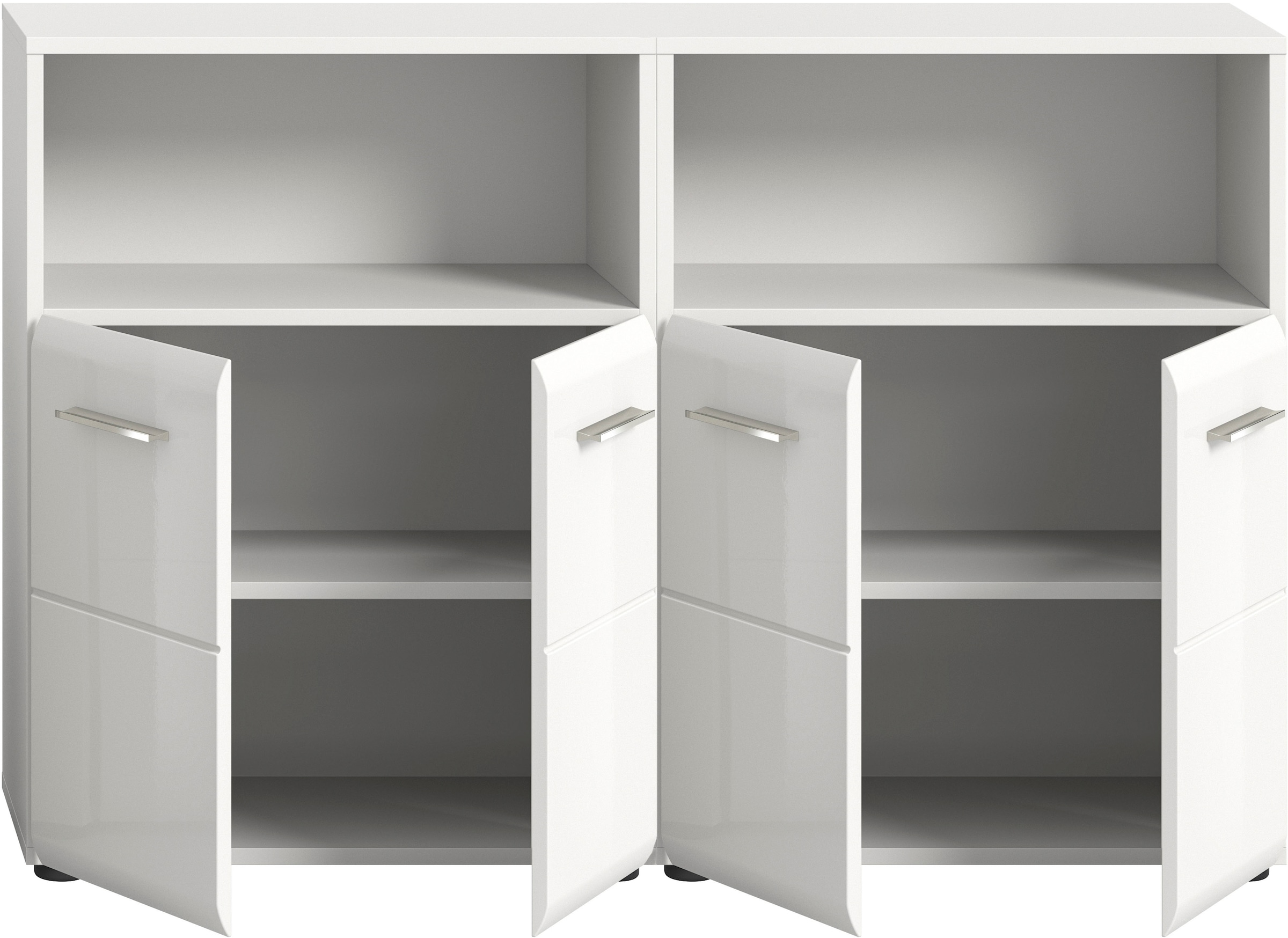 welltime Ensemble de meubles de salle de bain »FLORENZ, TOPSELLER!, 2-teilige Badkombination, hochwertige MDF-Front« Set, 2-teiliges Set bestehend aus: 2 Midischrank breit, 