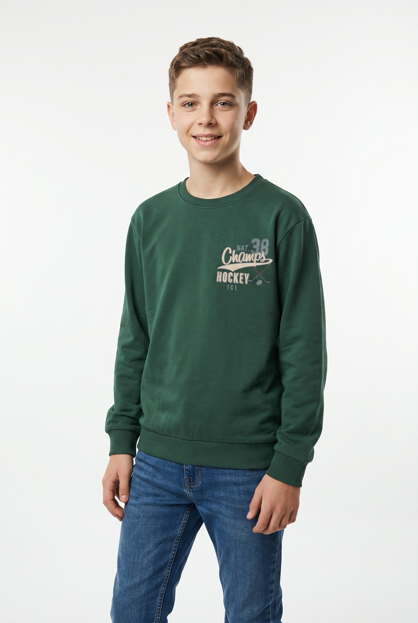 Name It Sweatshirt »NKMSAUL LS NREG SWEAT BRU BOX«
