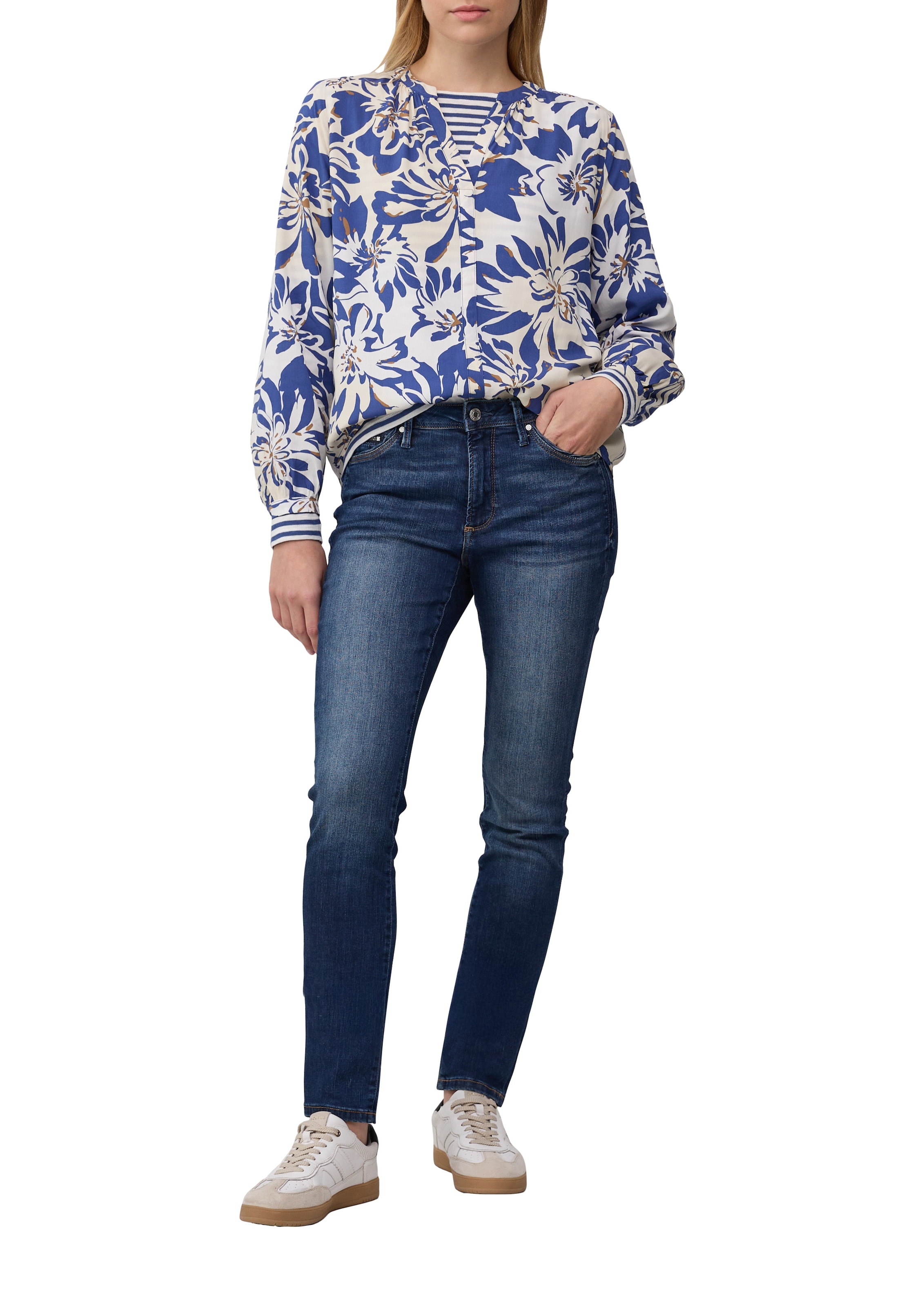 s.Oliver Klassische Bluse mit All-Over Print