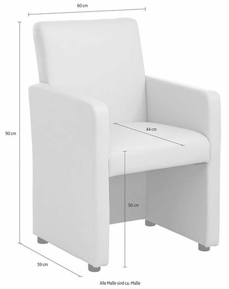 Home affaire Fauteuil de cocktail »Bologna« in verschiedenen Farben und Materialien erhältlich
