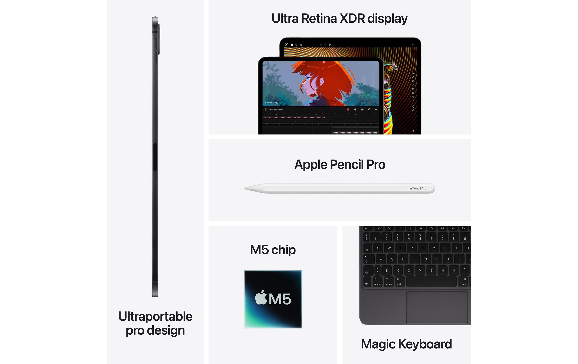 Apple Tablettes »iPad Pro 11 M5 2025« ( / 11 ″) iPadOS )