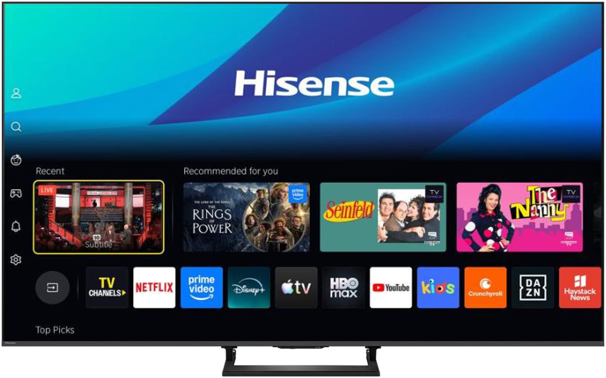 Hisense QLED-Fernseher »55U7DSE« 139 cm/55 ″ Smart-TV