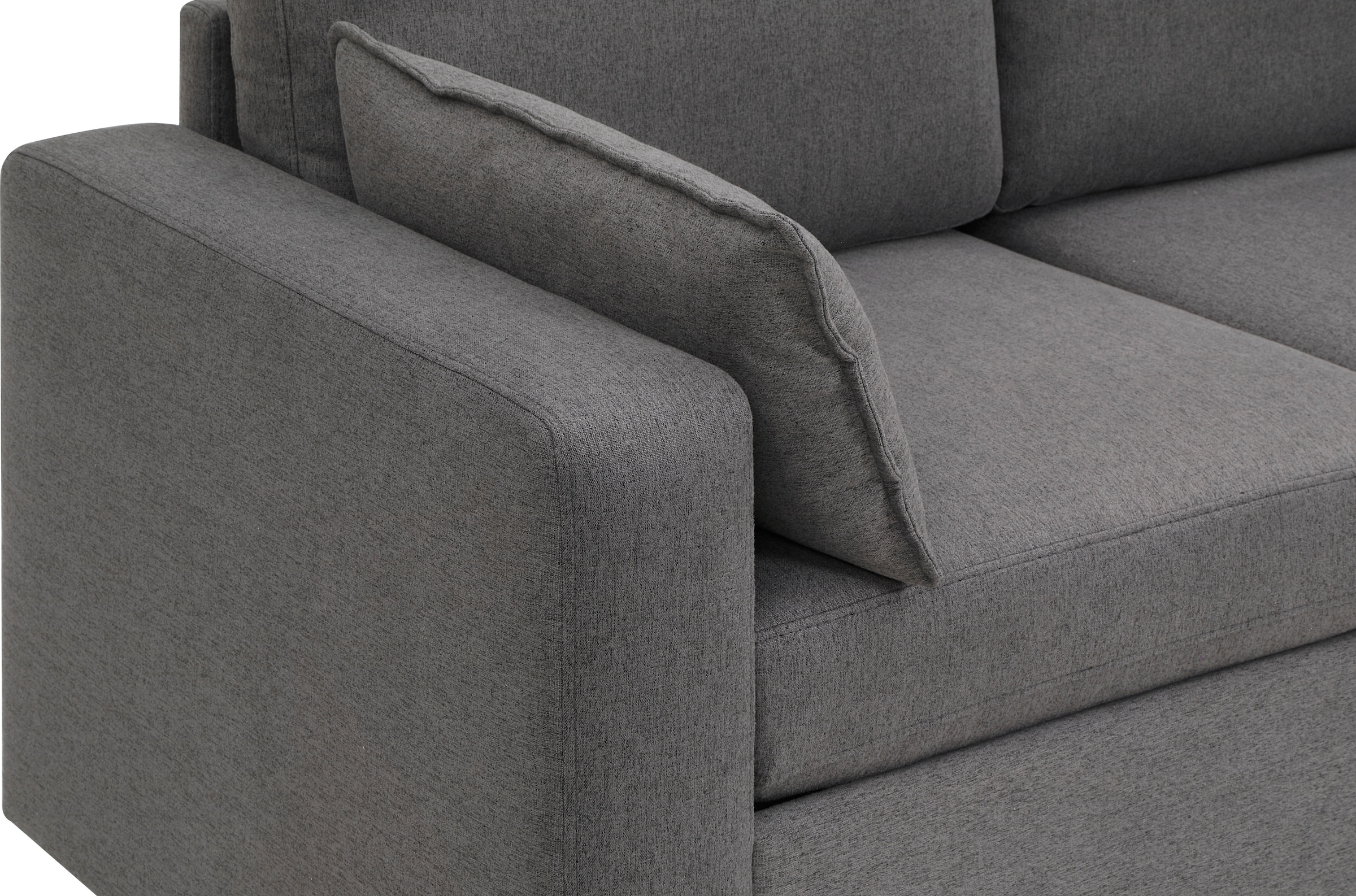 GOODproduct Wohnlandschaft »Ulrik, U-Form, Breite: 315cm« mit Stauraum unter den Sitzen, inkl Stauraumkonsole mit Becherhaltern