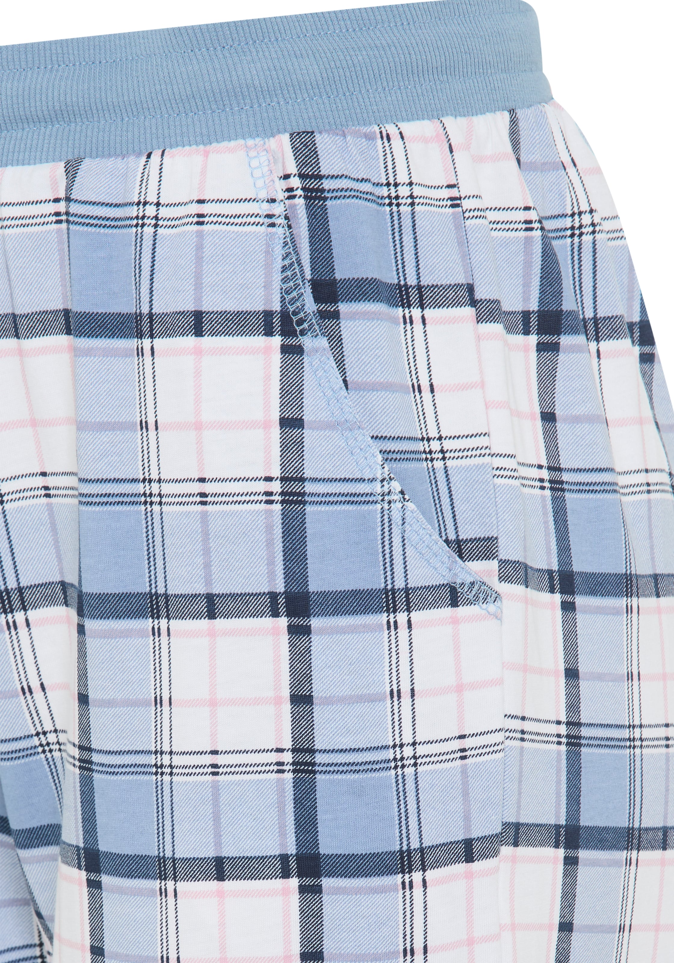 Vivance Dreams Pyjama Set, 2 Stück,  Elastische Rippbündchen