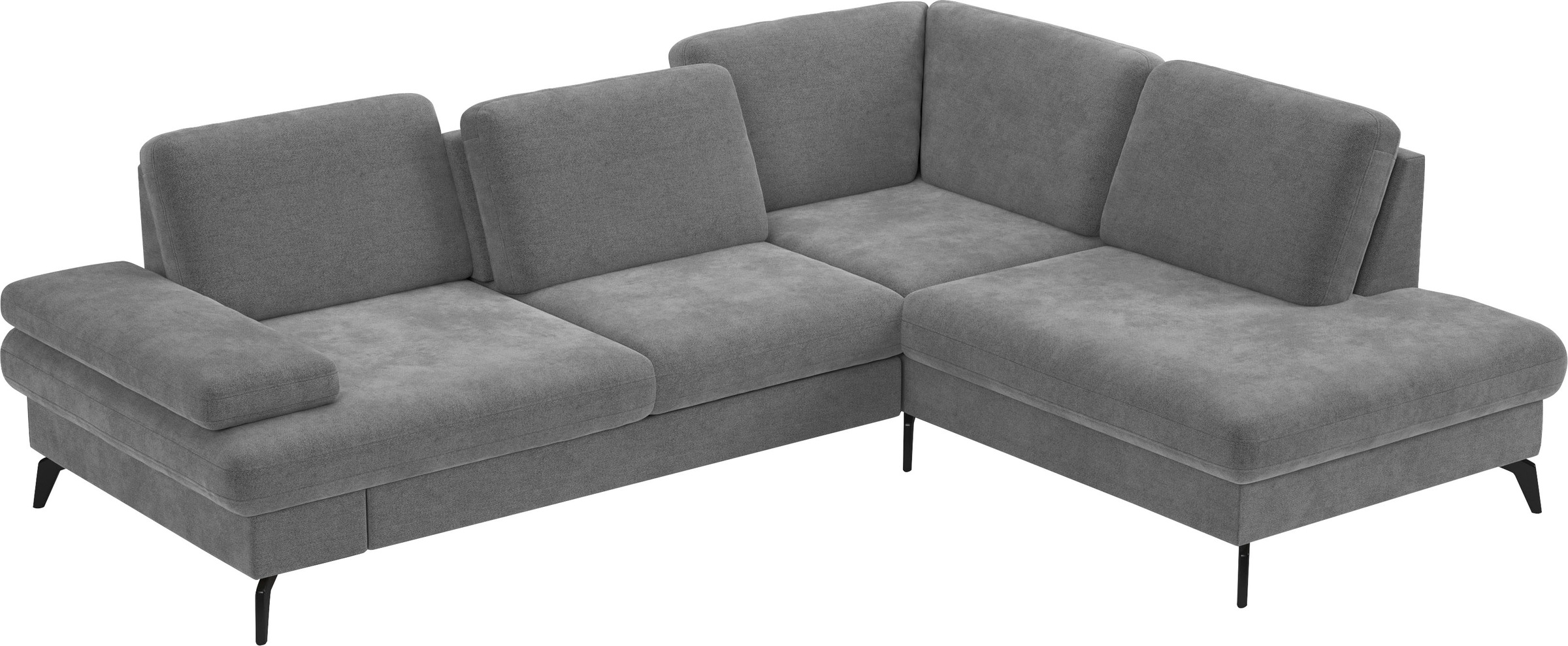 sit&more Ecksofa »Morris L-Form, inkl. Sitztiefenverstellung« wahlweise mit Armteilverstellung, Bettfunktion & Bettkasten
