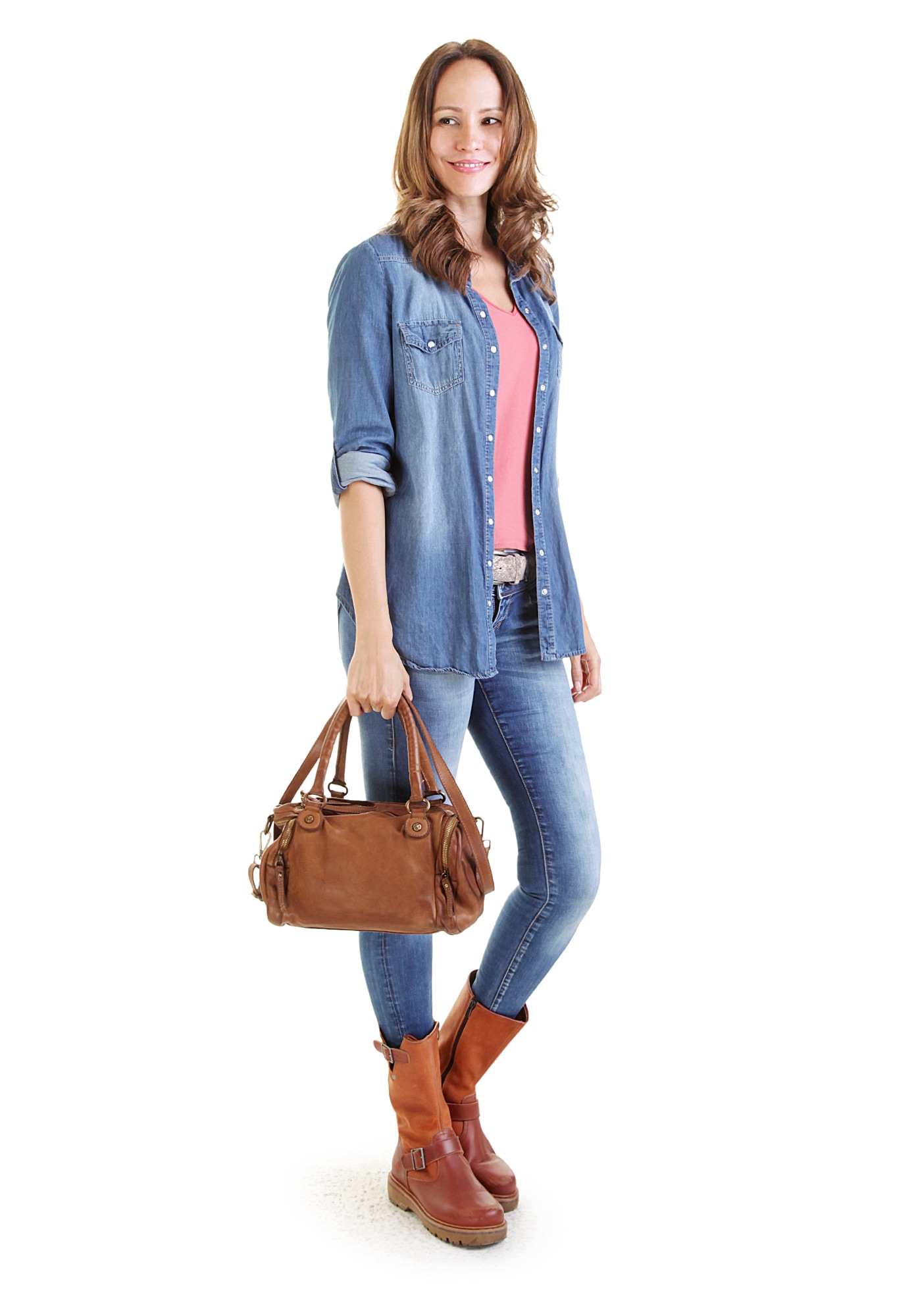 X-Zone Henkeltasche echt Leder, Made in Italy