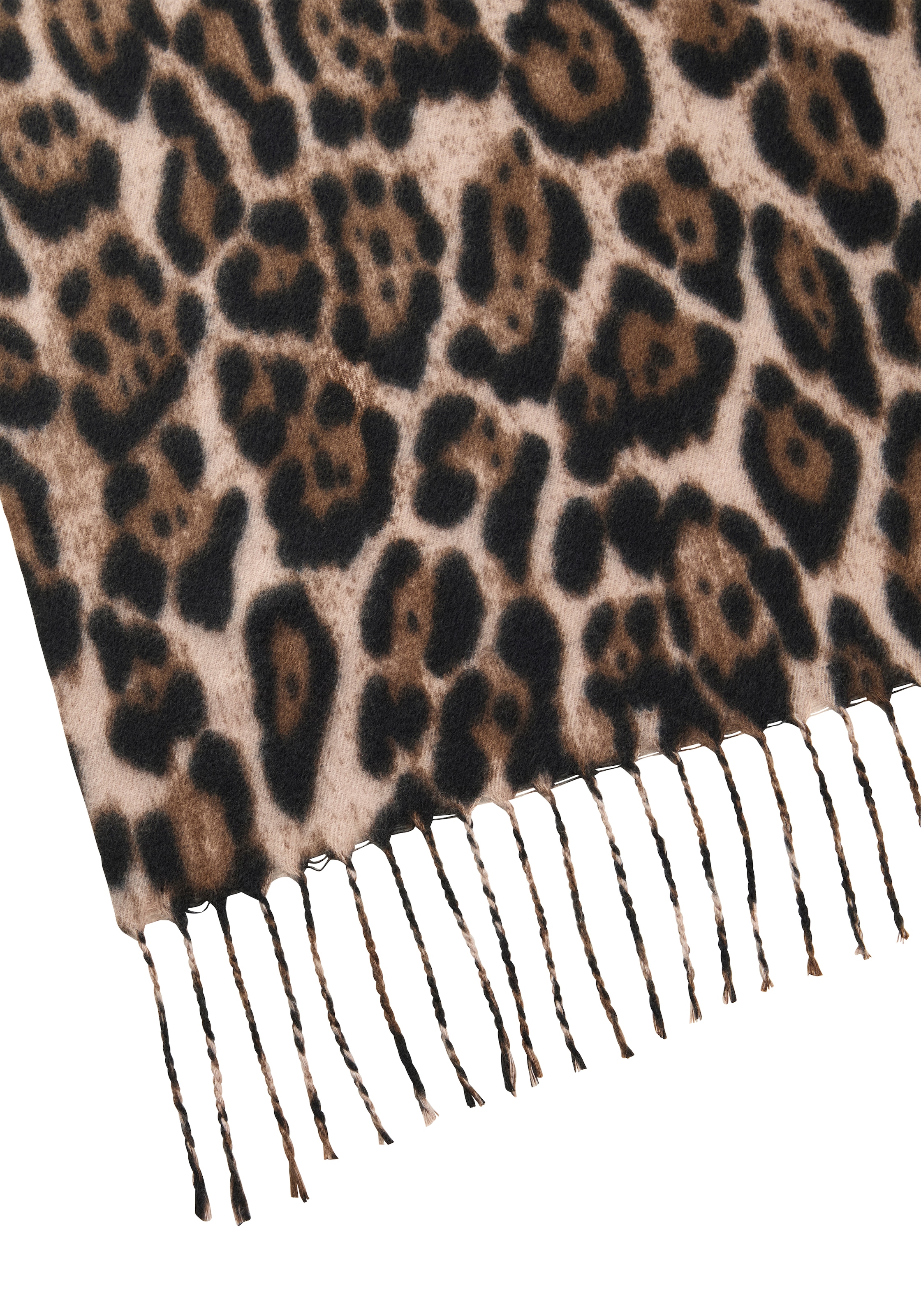 Laura Scott Modeschal im trendigen Leopard-Design mit Fransen - NEW