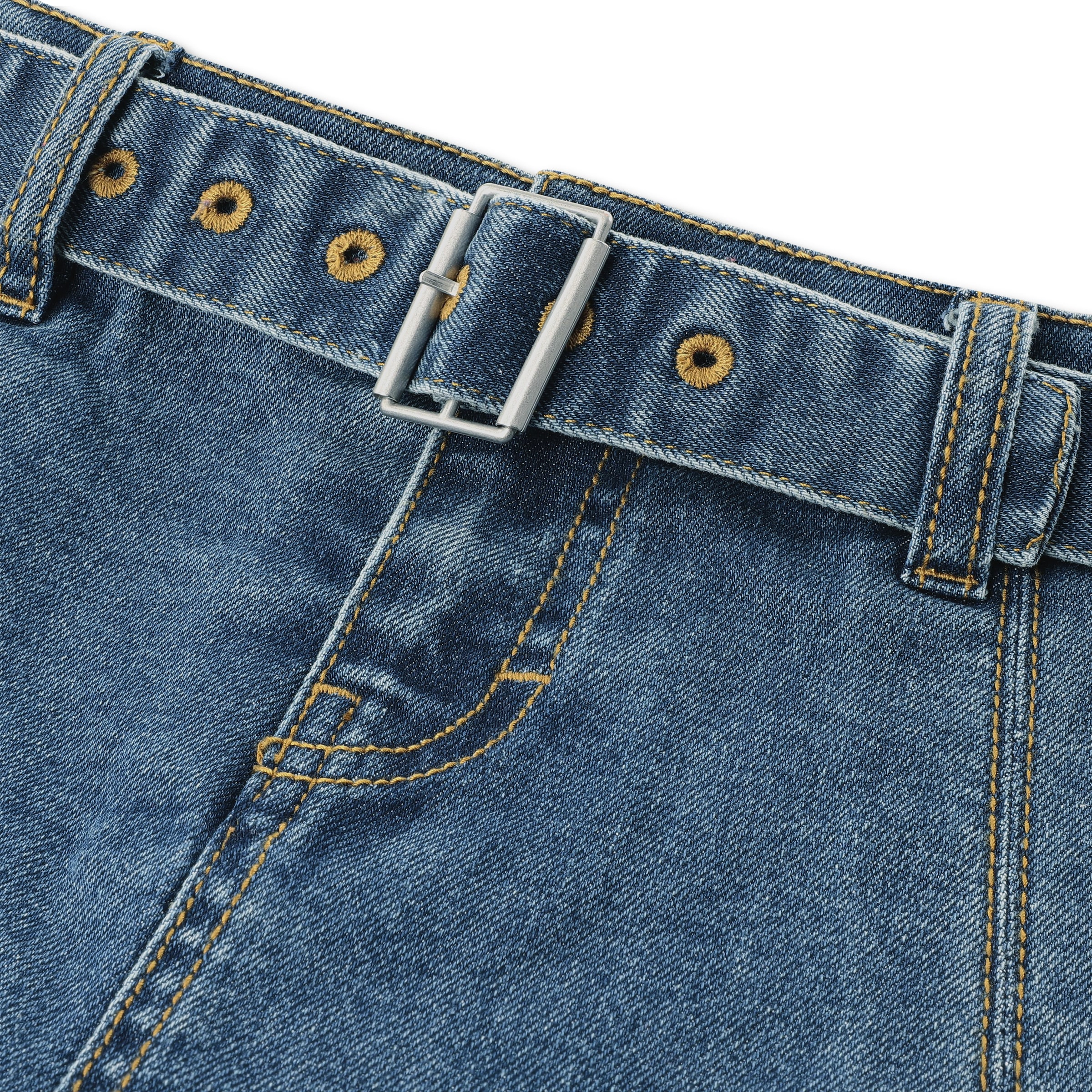 Levi's® Kids Jupe en jean »LVG PLEATED SKORT W BELT« short jupe en denim avec ceinture en jean / pour filles