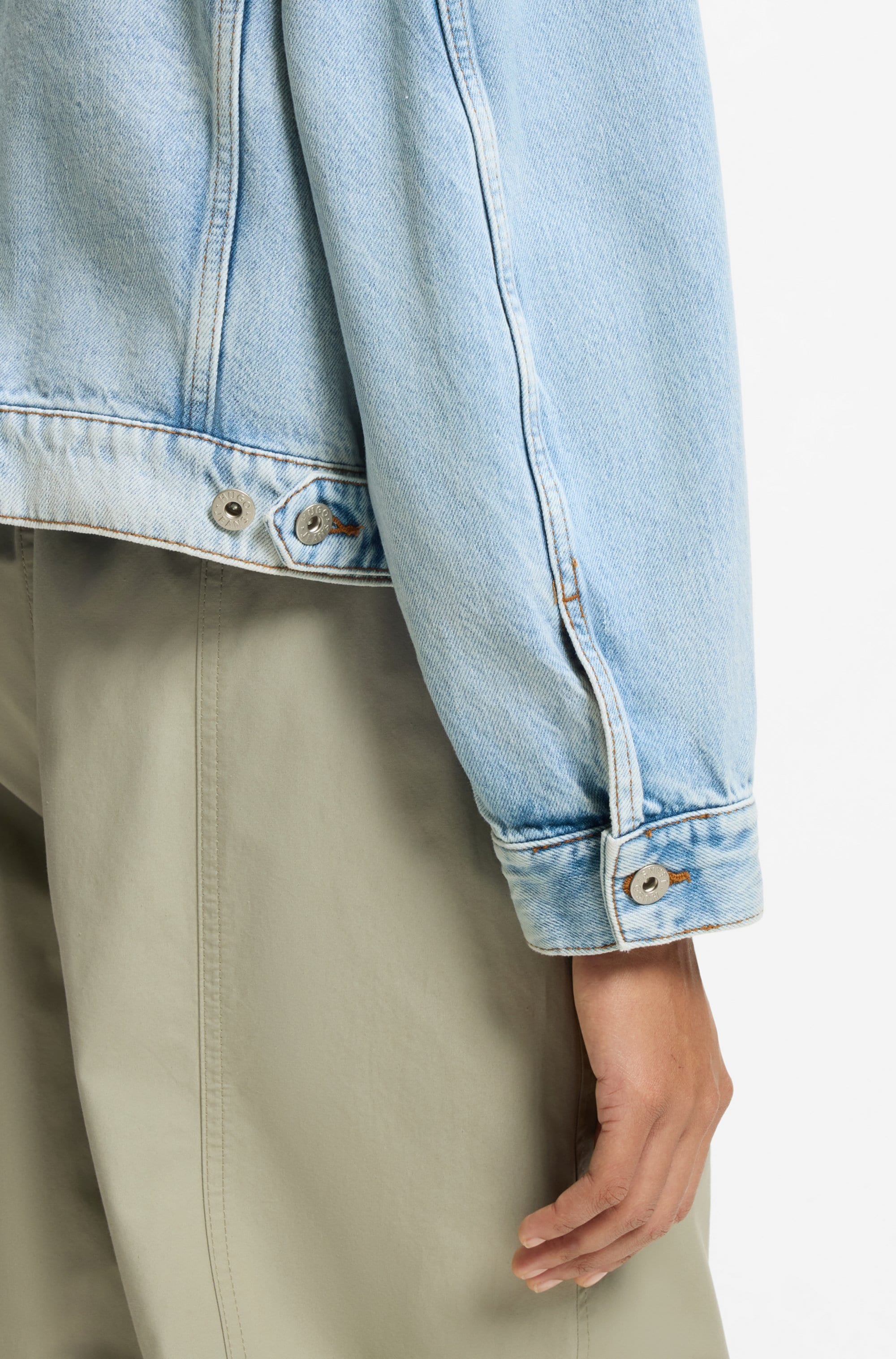 HUGO Blue Jeansjacke »Lou« Boxy, leicht oversized