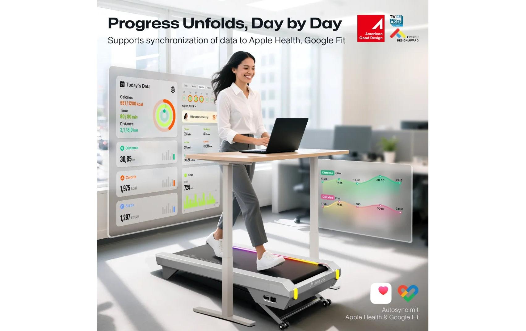   Tapis de course »Urevo CyberPad for Office Smart 2«