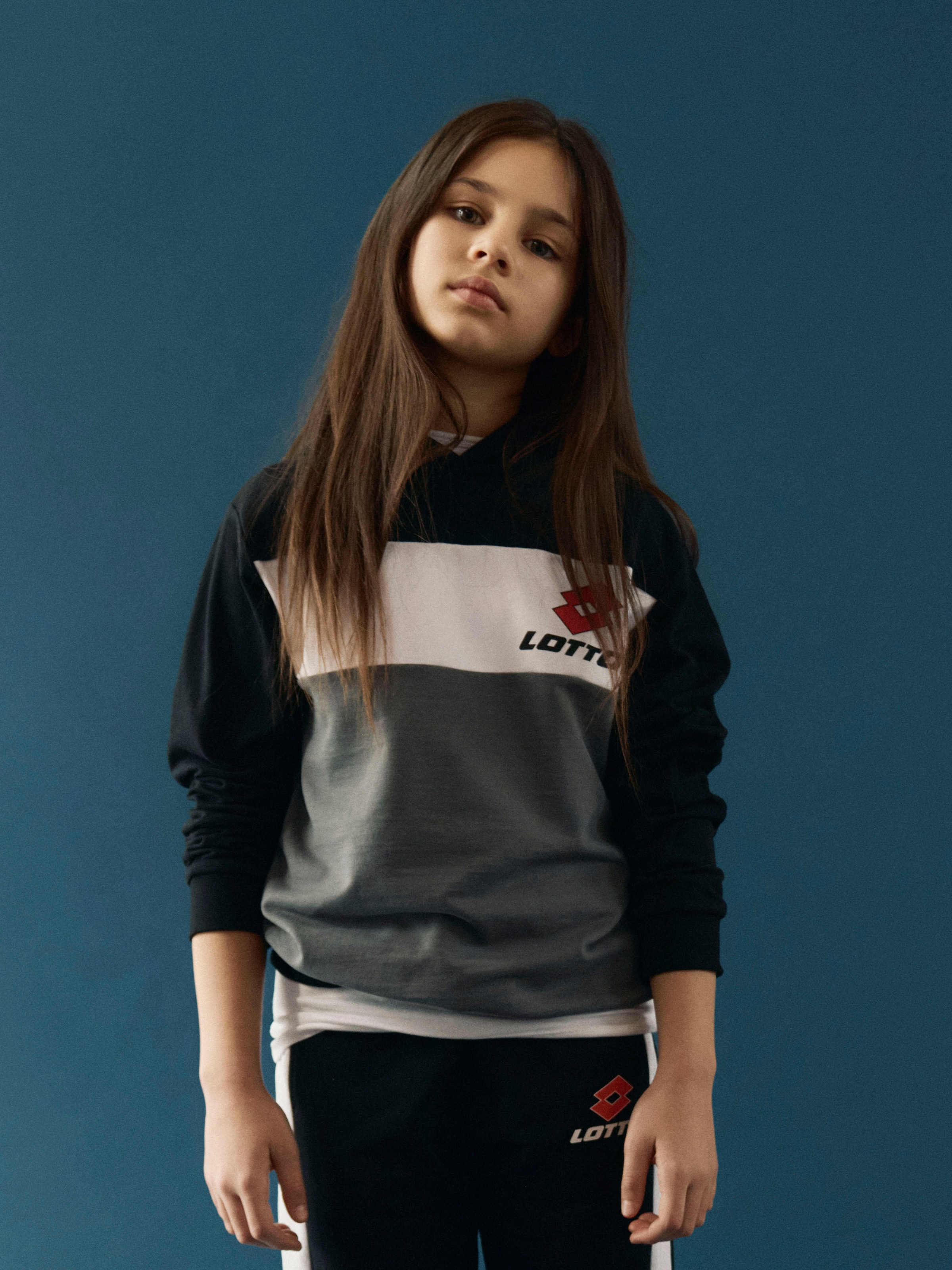 Name It Sweat à capuche »NKNJOG LOTTO NREG SWEAT WH UNB LNOOS VDE«, mélange coton, coupe normale
