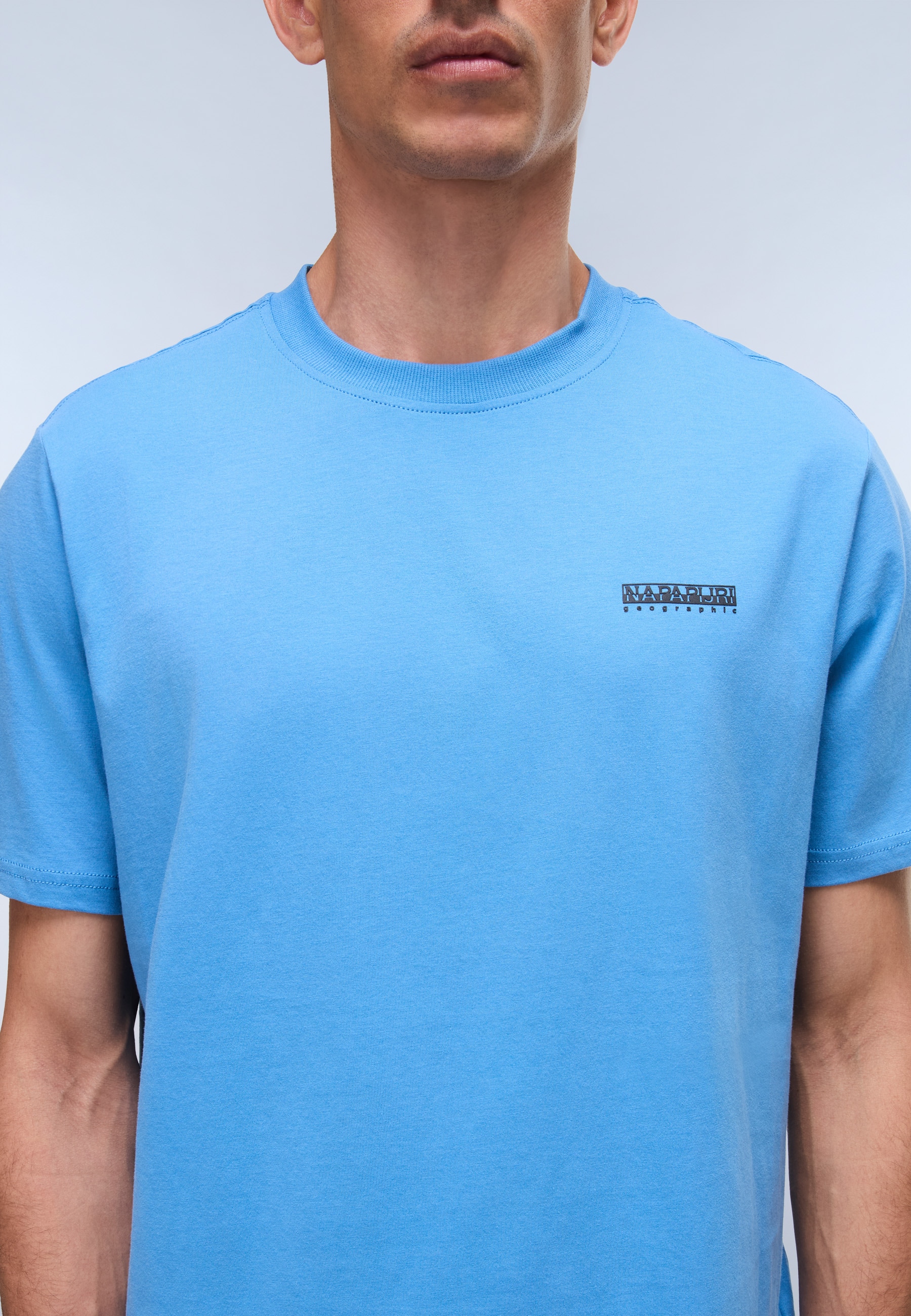 Napapijri T-shirt »S-SMALL BOX« avec étiquette de marque, en coton