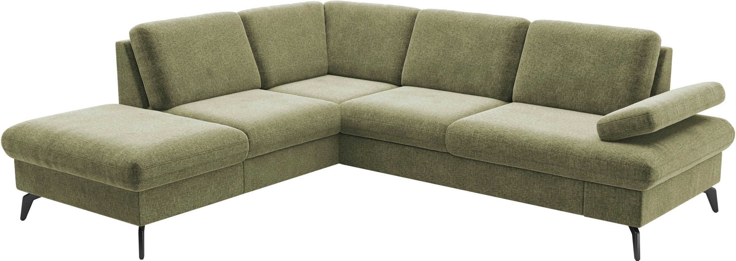 sit&more Canapé d'angle »Morris Jubi L-Form, B: 238 cm« mit Armteilfunktion & 1 Zierkissen, optional Bettfunktion