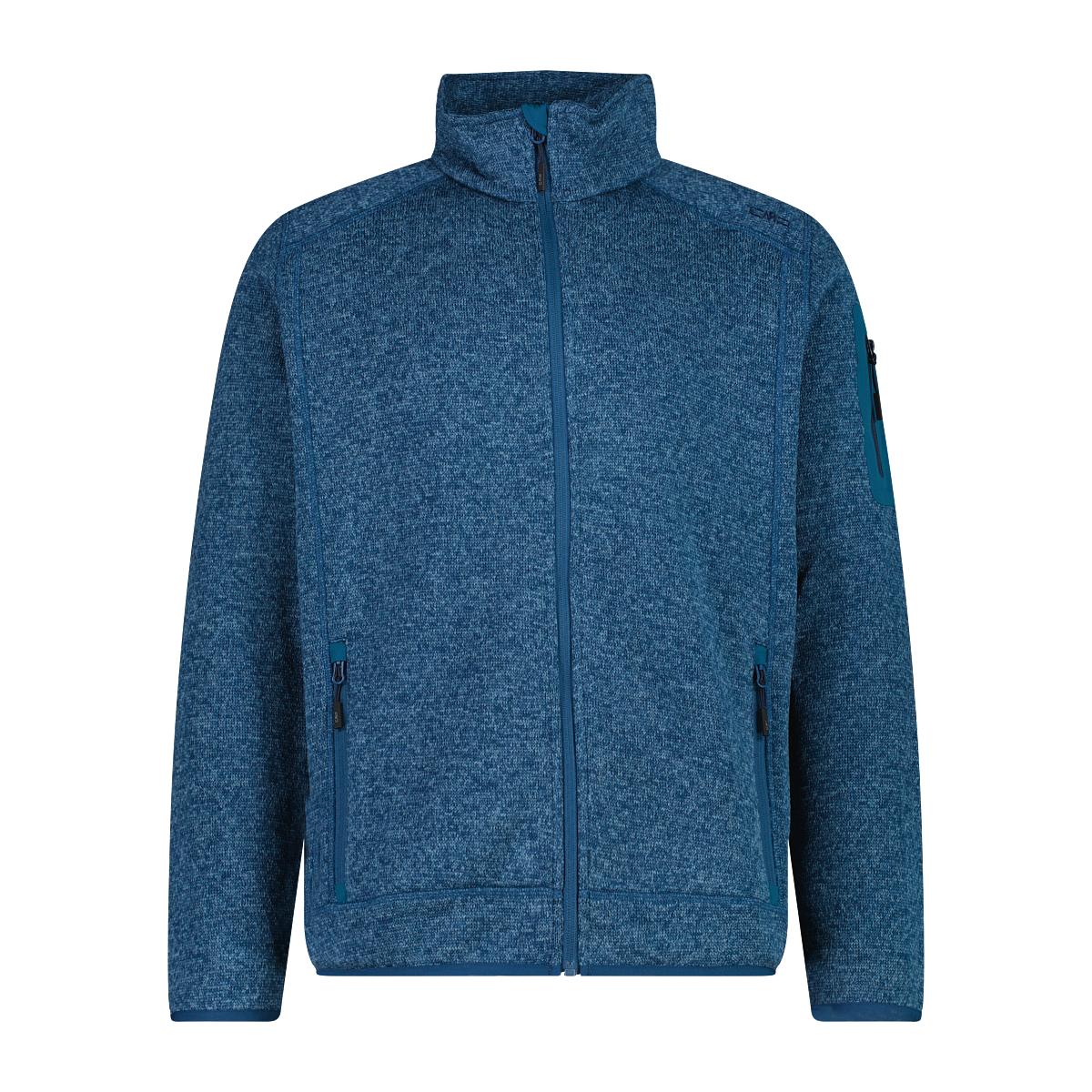 CMP Veste en laine polaire »MAN JACKET« sans capuche avec col haut, respirant, déperlant