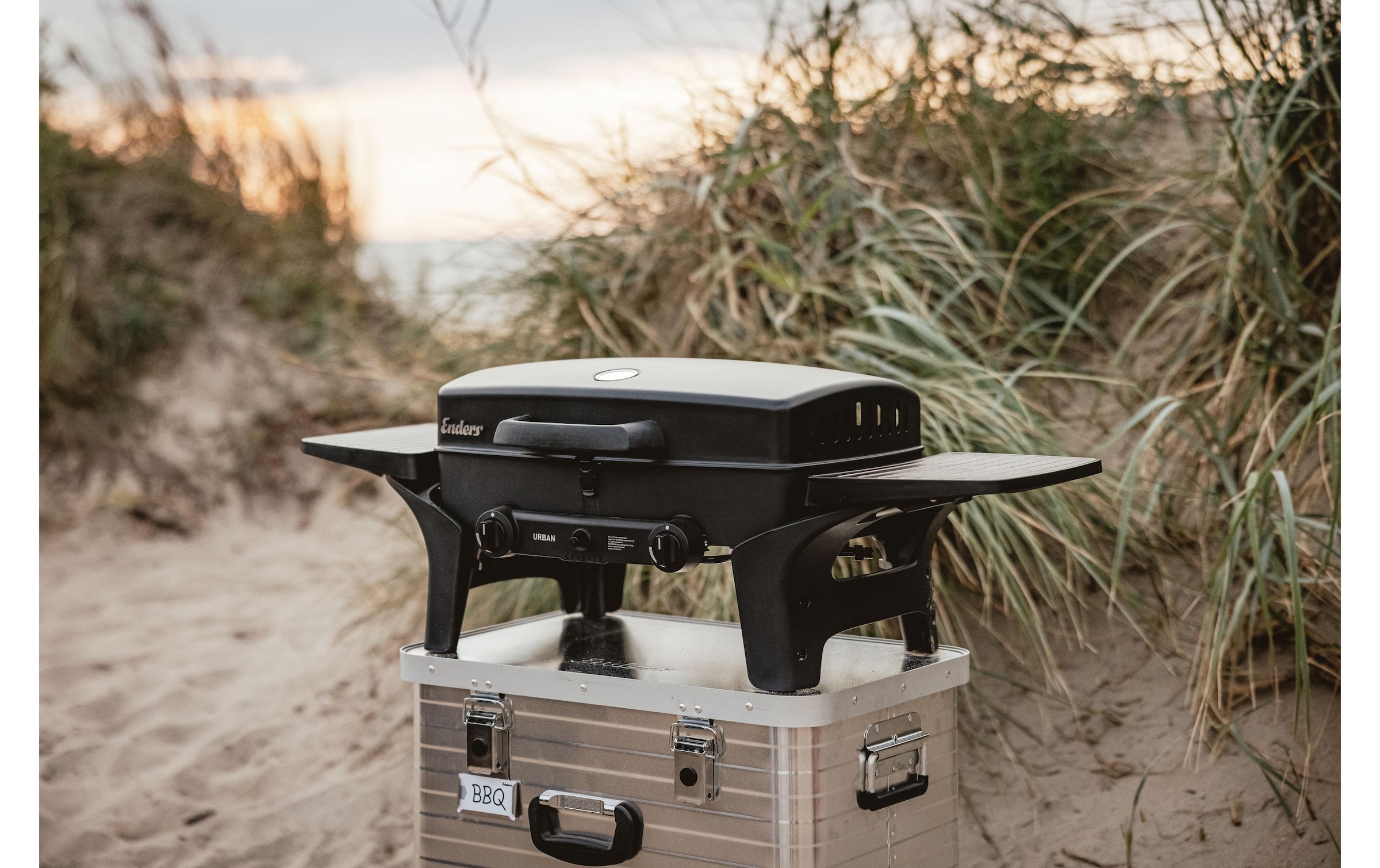 Enders® Barbecue à gaz »Urban« Mobiler Gasgrill mit 2-Brenner für Grillen, Kochen und Backen