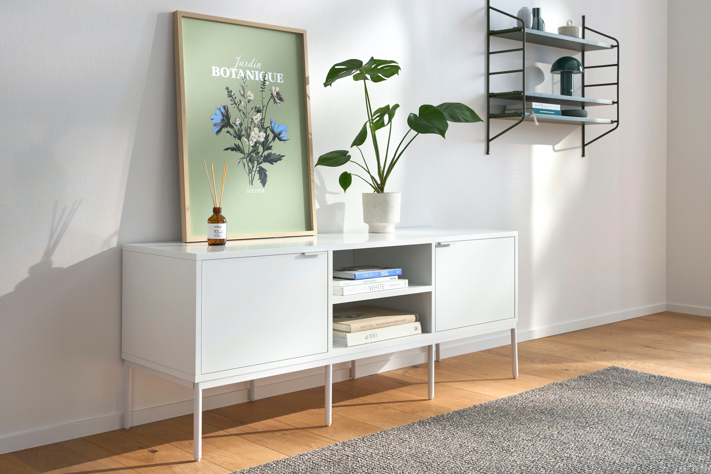 s.Oliver Meuble TV »Kallby« 1 cuis tlg. lackiertes MDF, Kabelmanagement, Soft-Close Funktion, Breite 140 cm