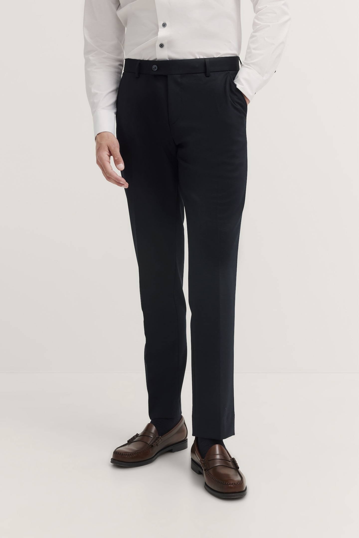 bugatti Pantalon de costume  avec stretch et pli repassé