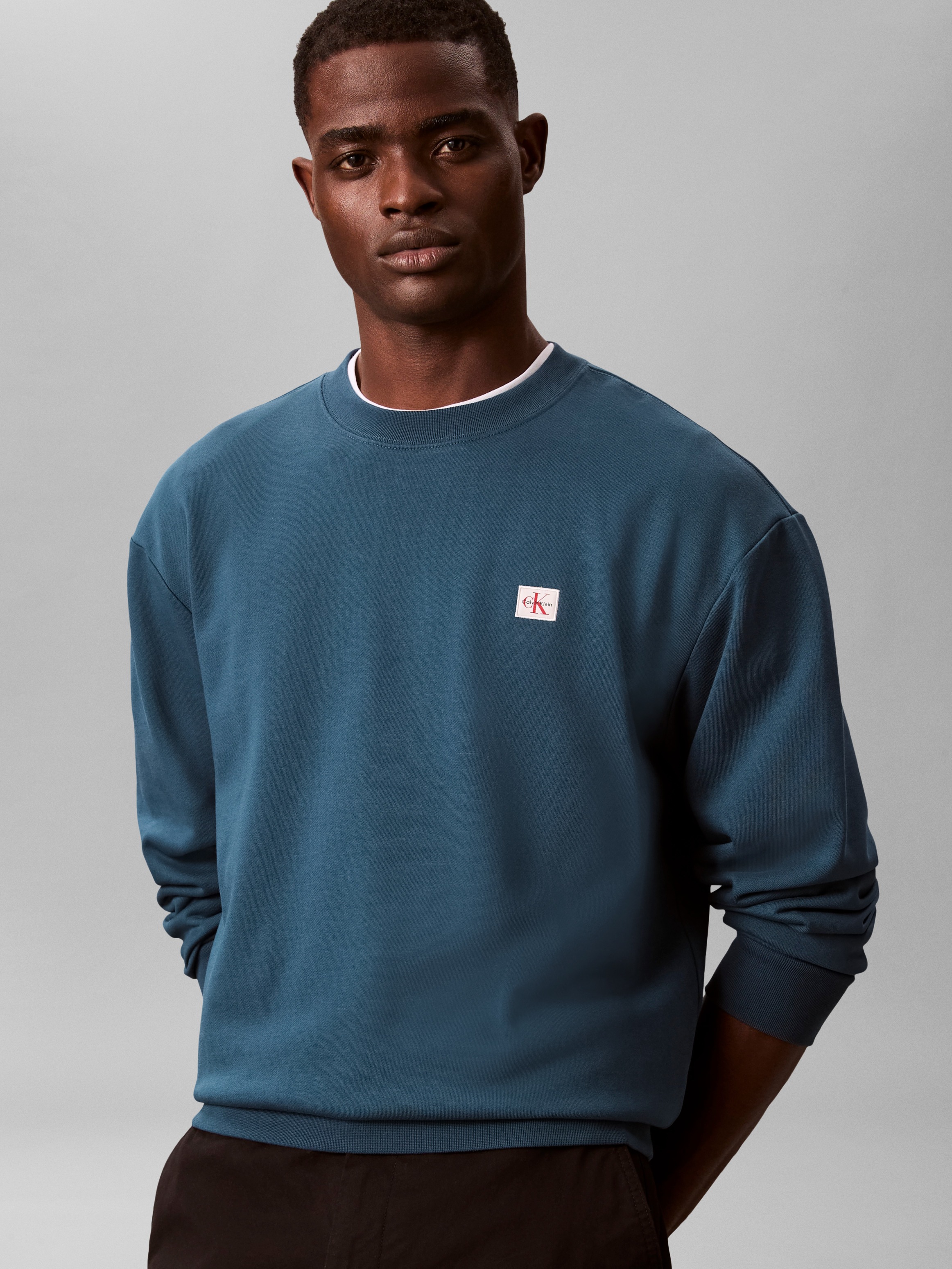 Calvin Klein Jeans Sweat-shirt »400GSM TRRY BDG CRWN«, avec encolure ronde
