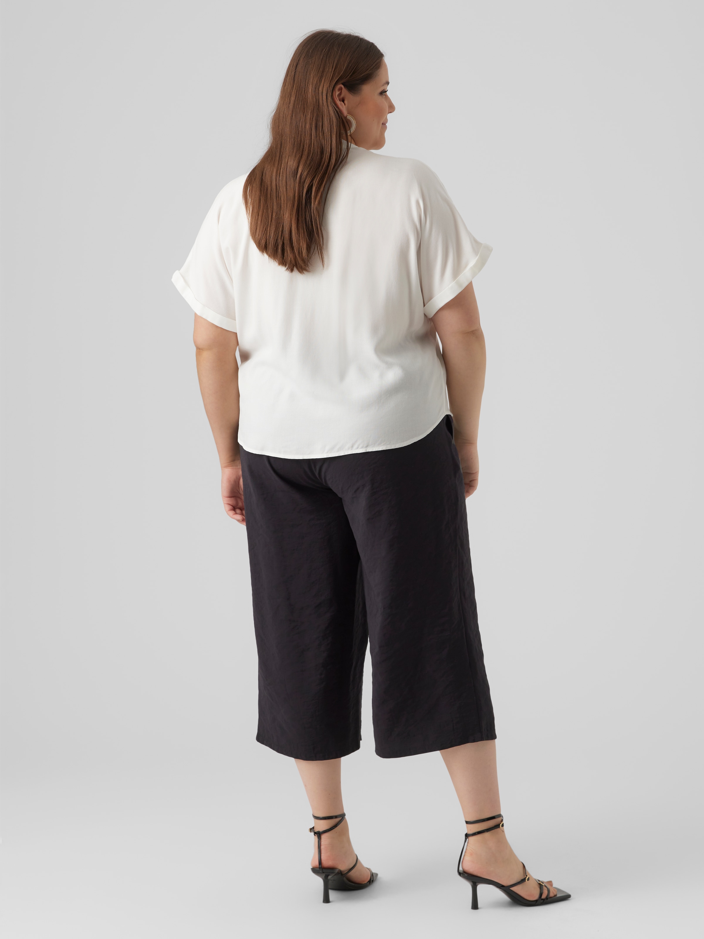 Vero Moda Curve Shirtbluse »VMCBEAUTY SS TOP NOOS CUR« Viskose, regular fit, Kurzarm