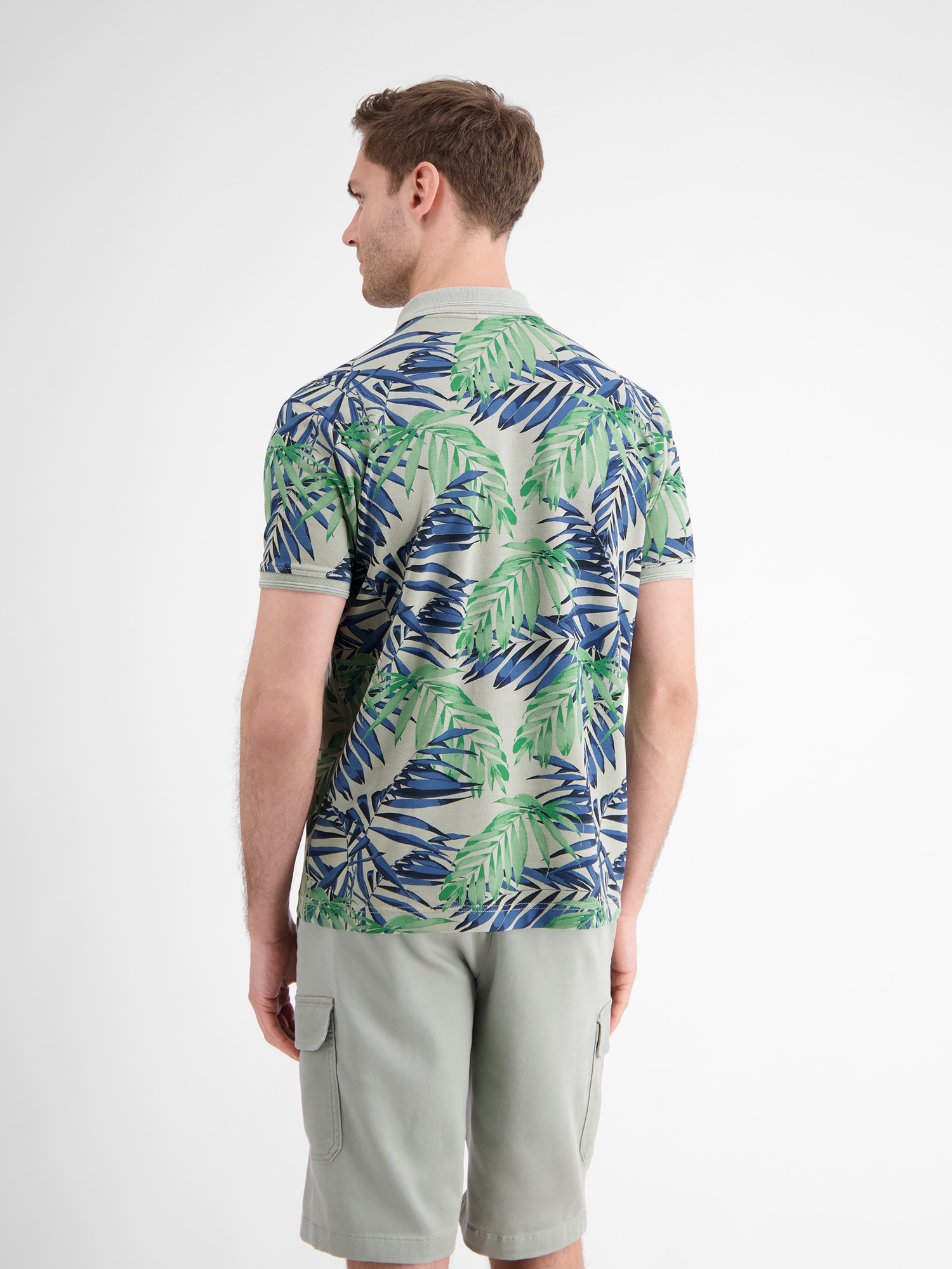 LERROS Poloshirt »LERROS Herren Poloshirt, floral bedruckt«