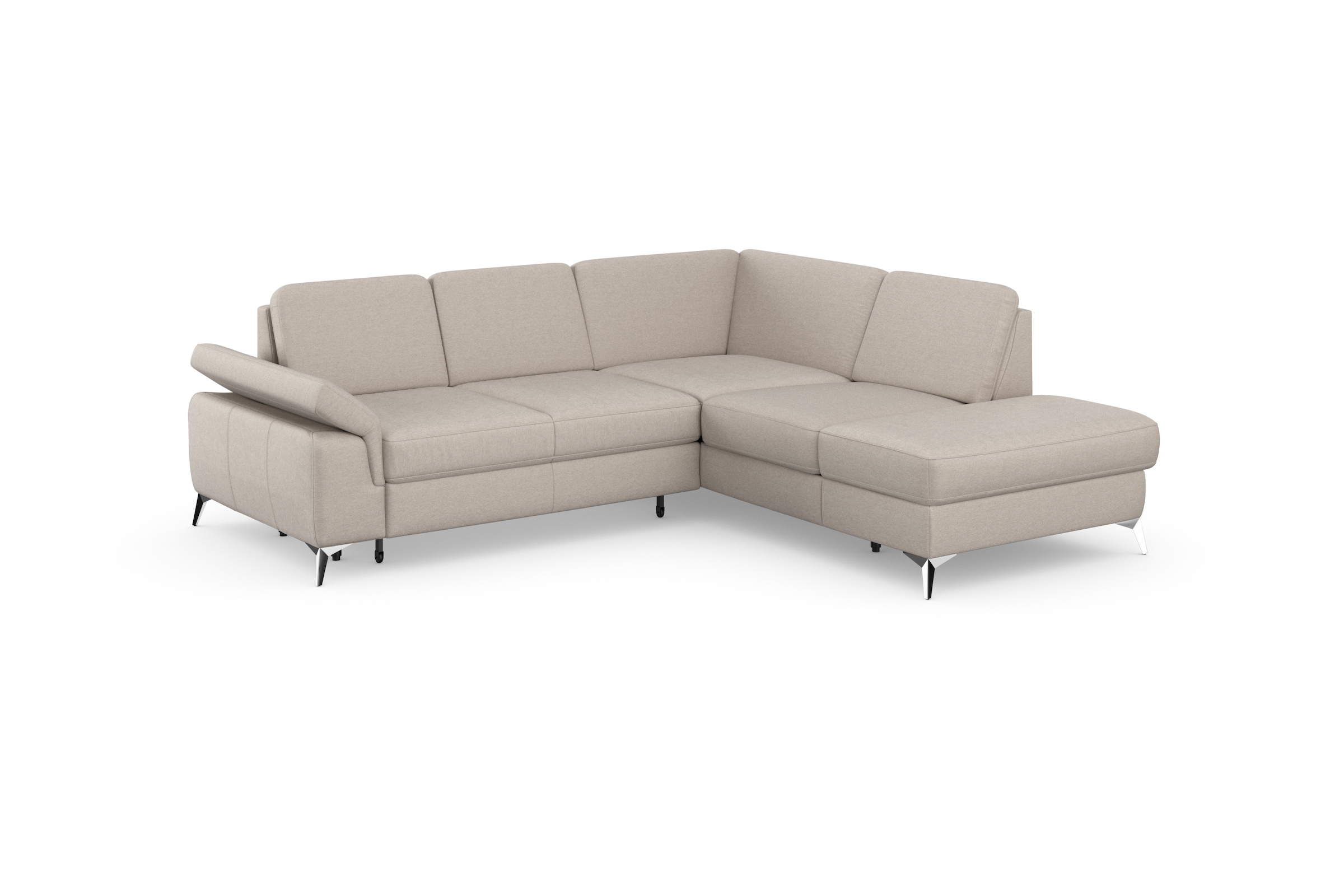 sit&more Canapé d'angle »Padua L-Form« inklusive Sitztiefenverstellung, Armteilfunktion und Federkern