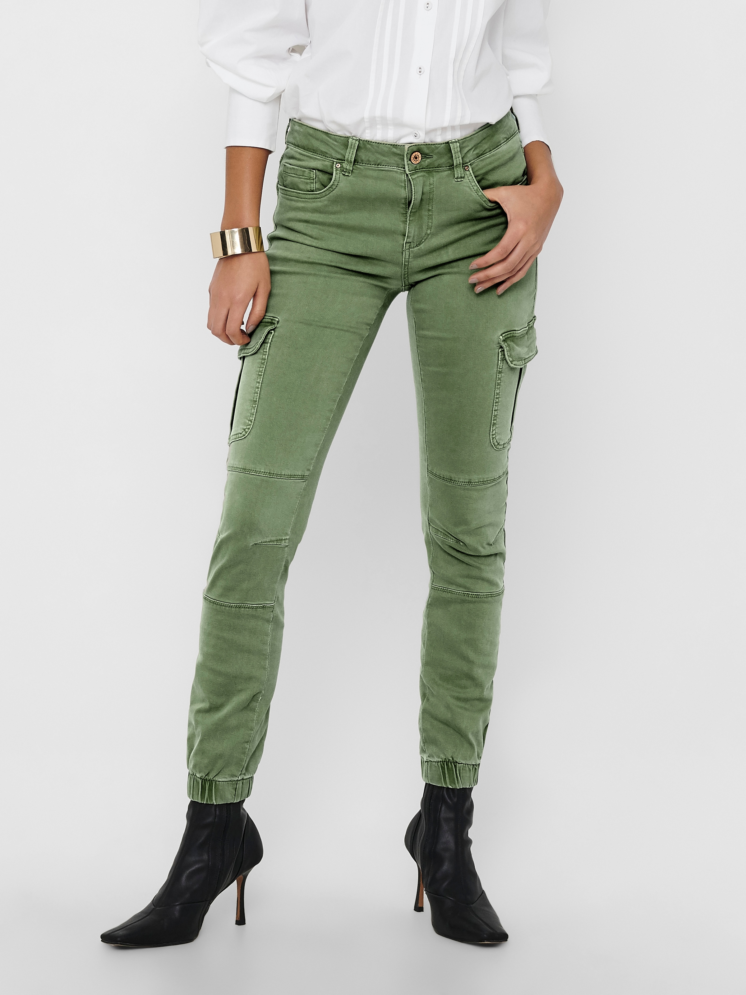 ONLY Pantalon cargo »ONLMISSOURI REG ANK CARGO PNT NOOS«  mit Stretchsäumen