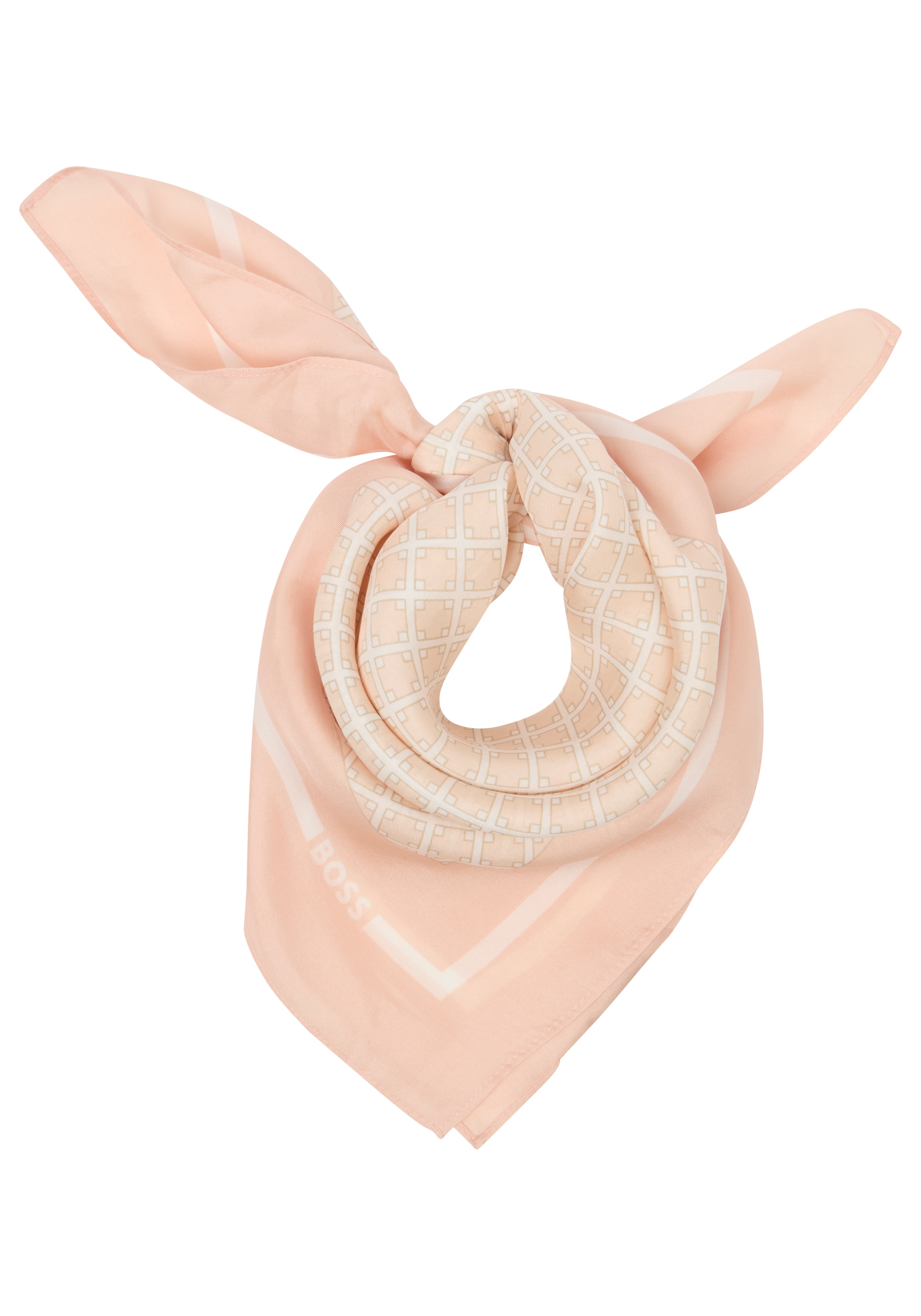 BOSS Foulard en soie »Vincency 60*60« mit Allover-Muster