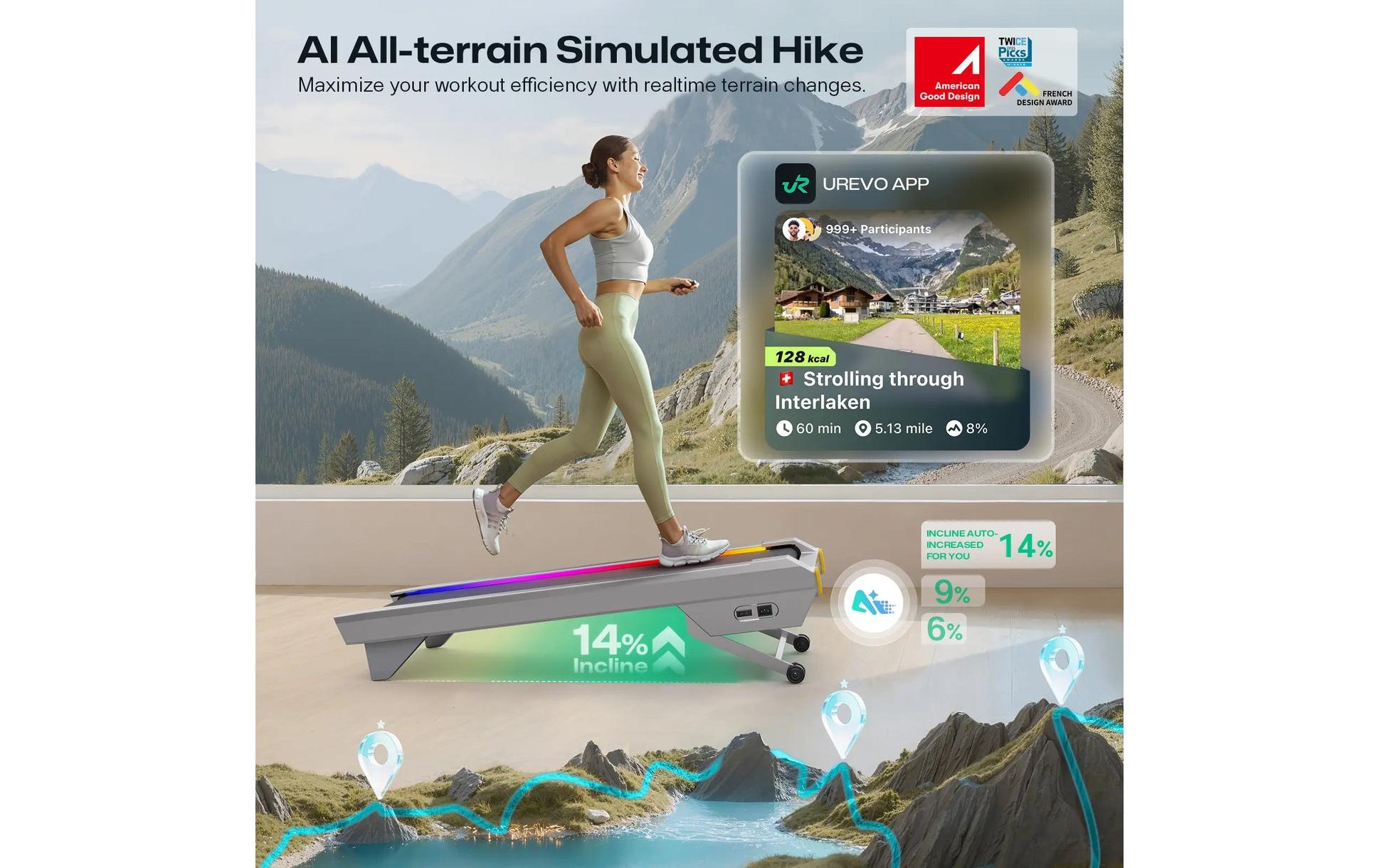   Tapis de course »Urevo CyberPad for Office Smart 2«