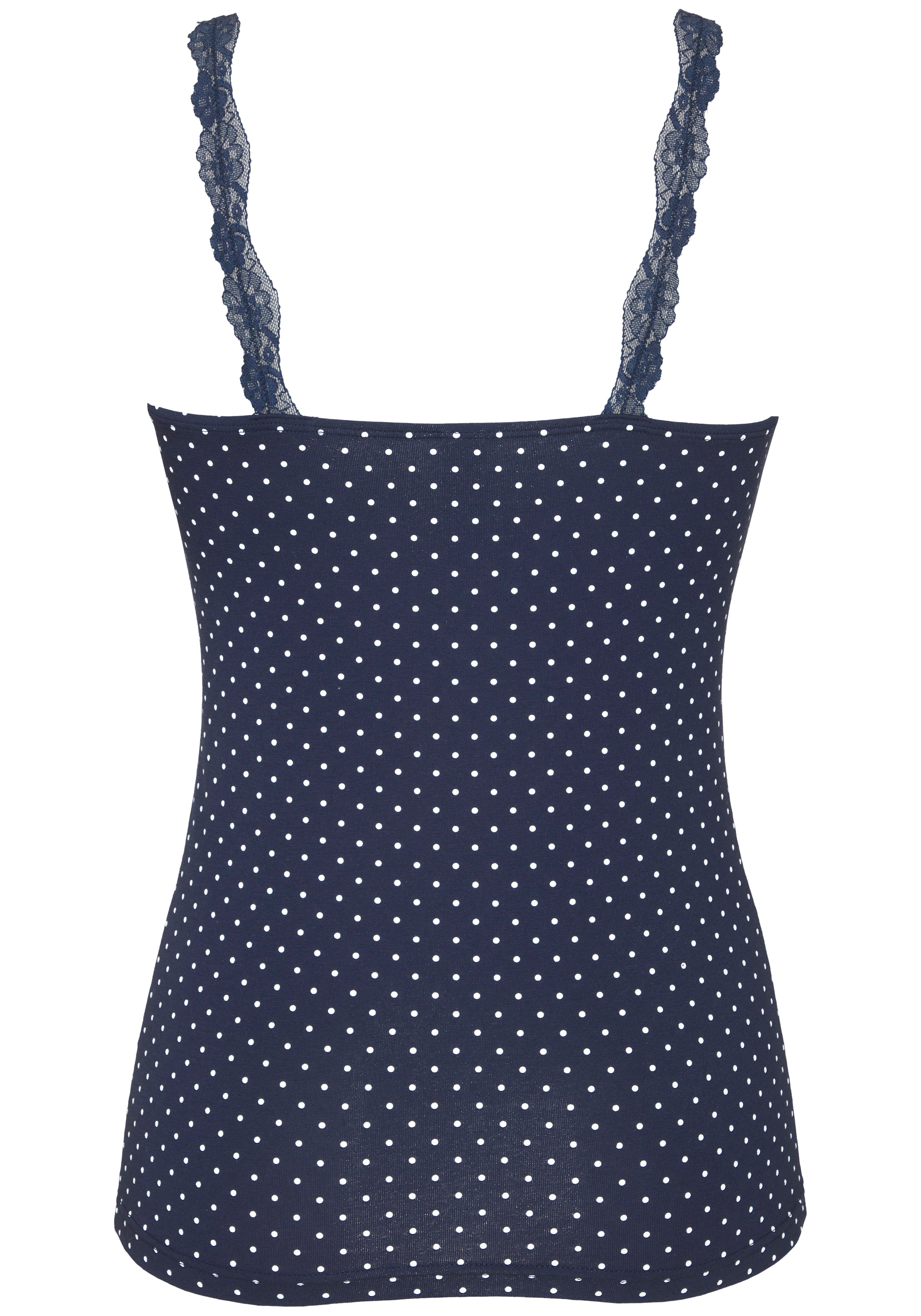 LASCANA Sous-chemise 2er-Pack,  mit zarter Spitze, Unterziehshirt, Spaghettiträger-Top