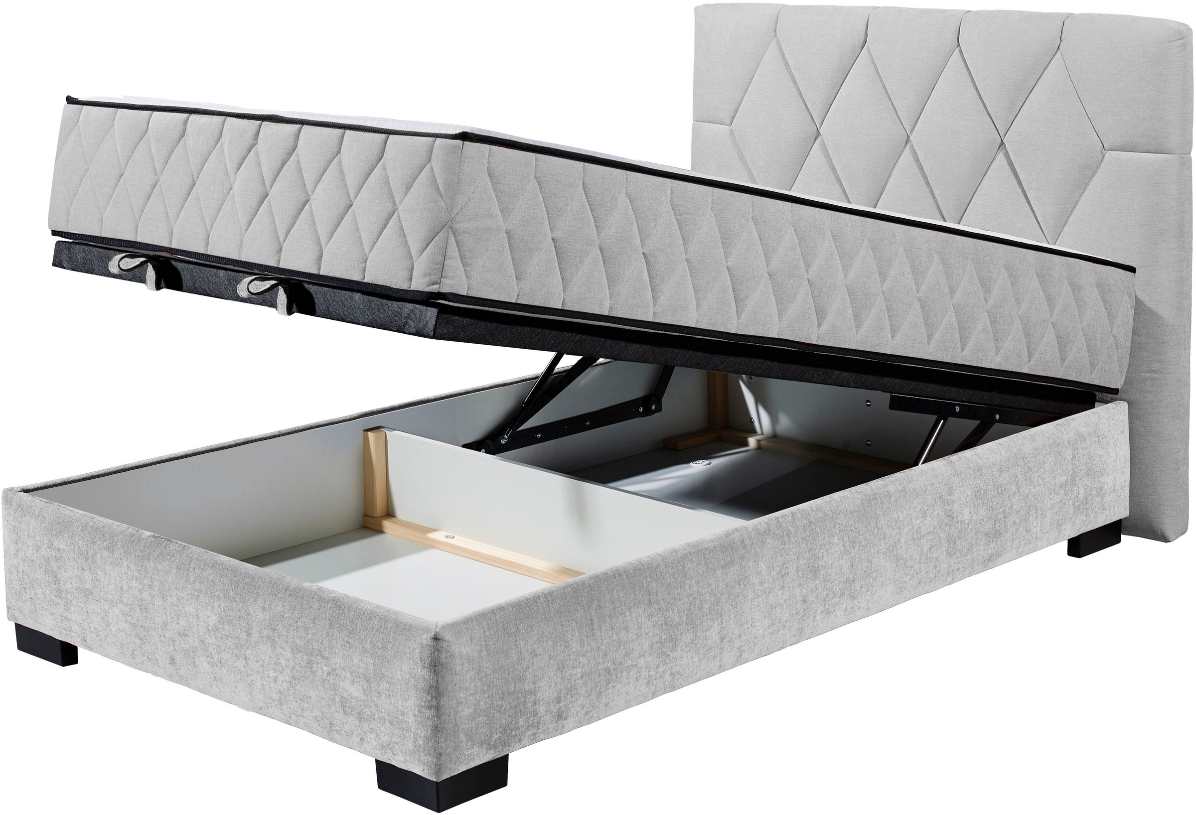 ED EXCITING DESIGN Boxbett »Nagol« mit Bettkasten, mit Wendematratze, erhältlich in verschiedenen Breiten