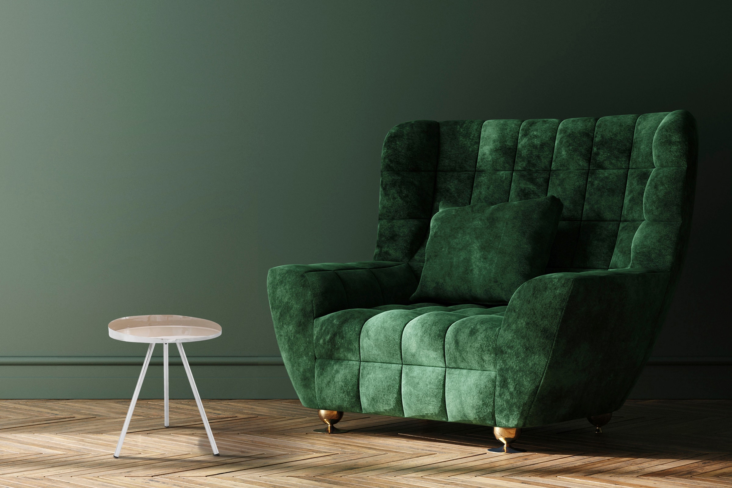 Kayoom Beistelltisch »Morrison, runder Beistelltisch, edler Look« 1 Stk. tlg. Dekorativ, glanzvolle Lackierung, stilvolles Design